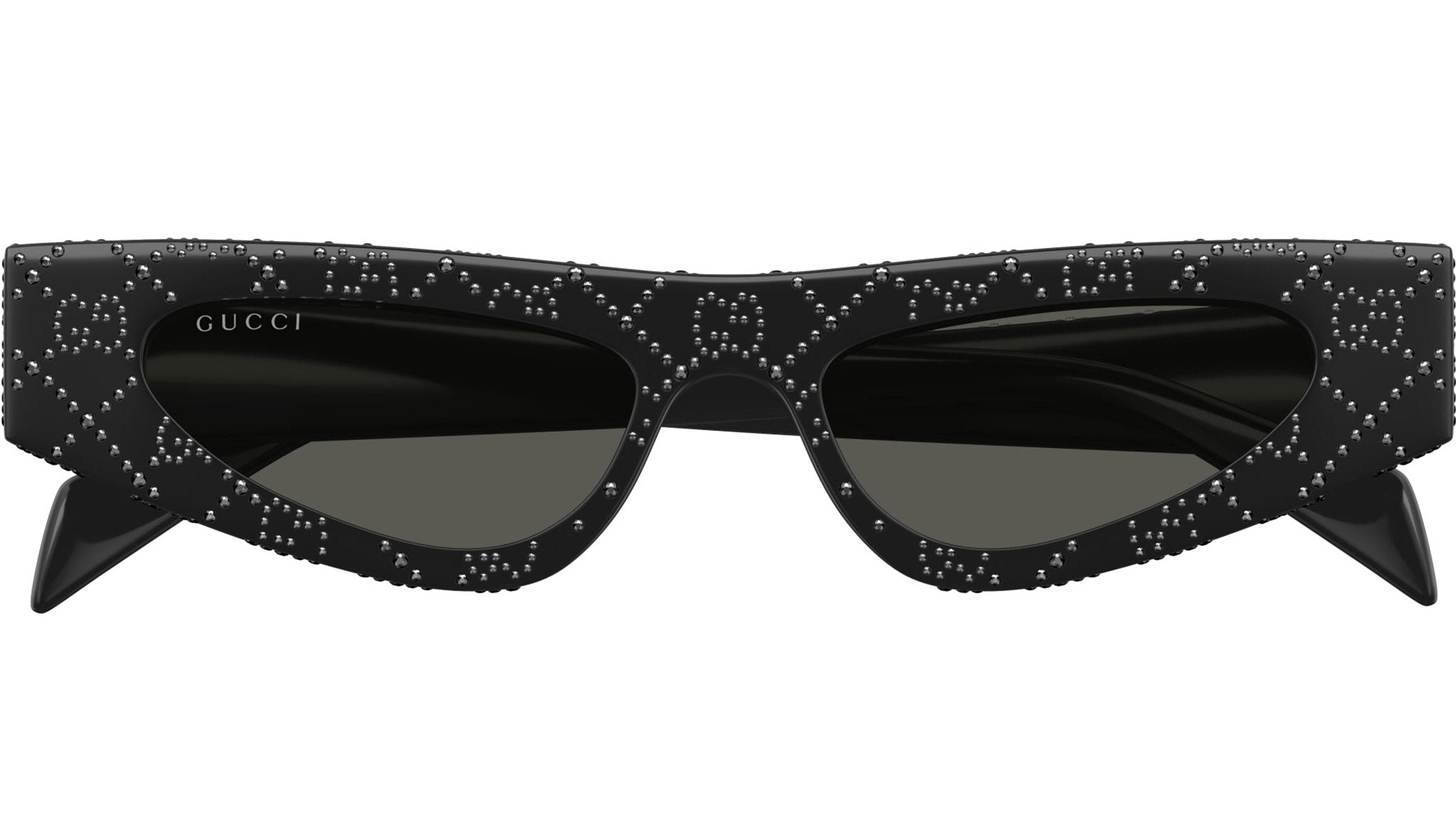 Occhiali da sole GUCCI GG1779S Shiny black with jet hematite strass all over and shiny black color