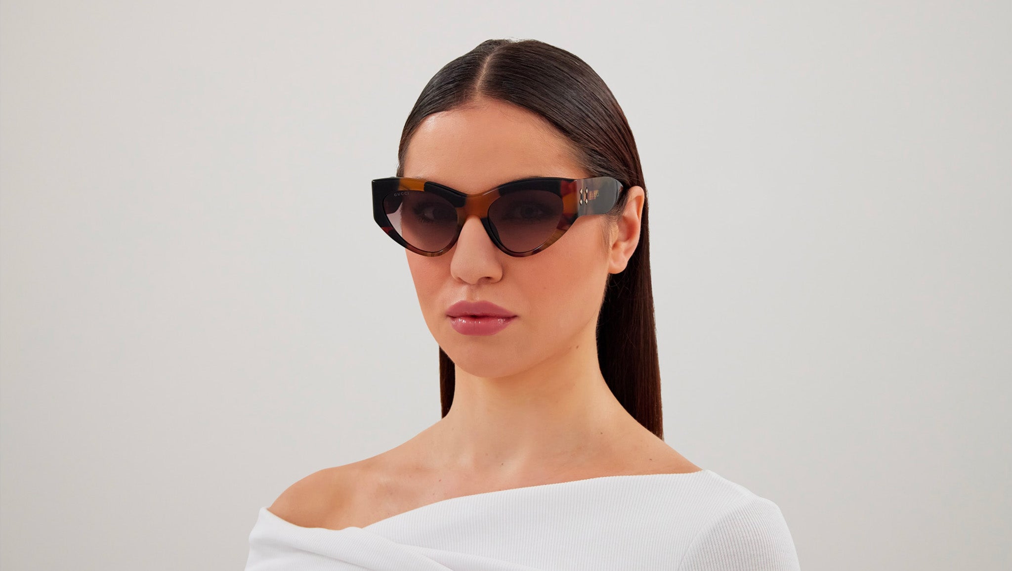 Occhiali da sole GUCCI GG1704S Shiny big spotted tartaruga