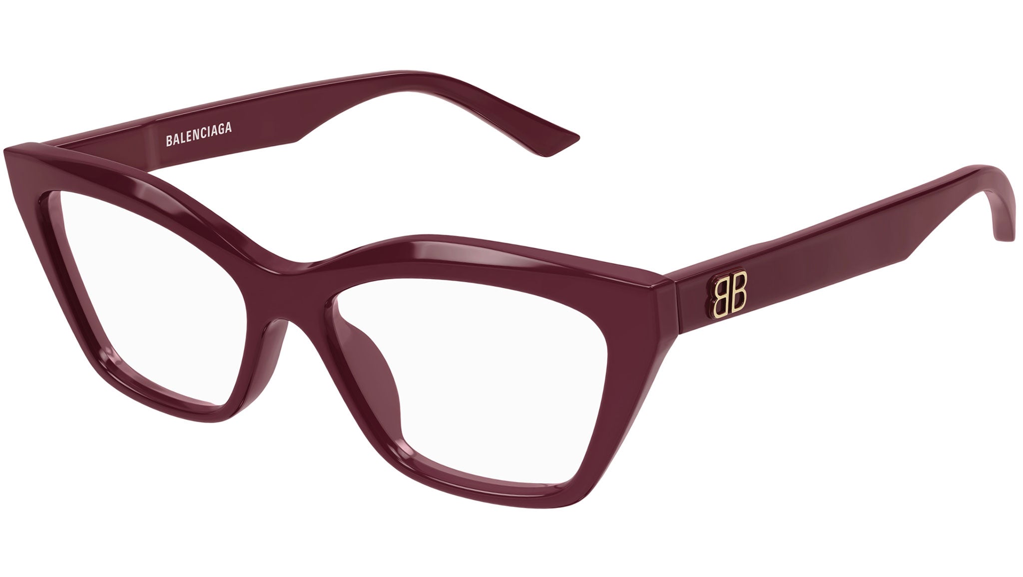 Occhiali da vista BALENCIAGA BB0342O Shiny solid burgundy