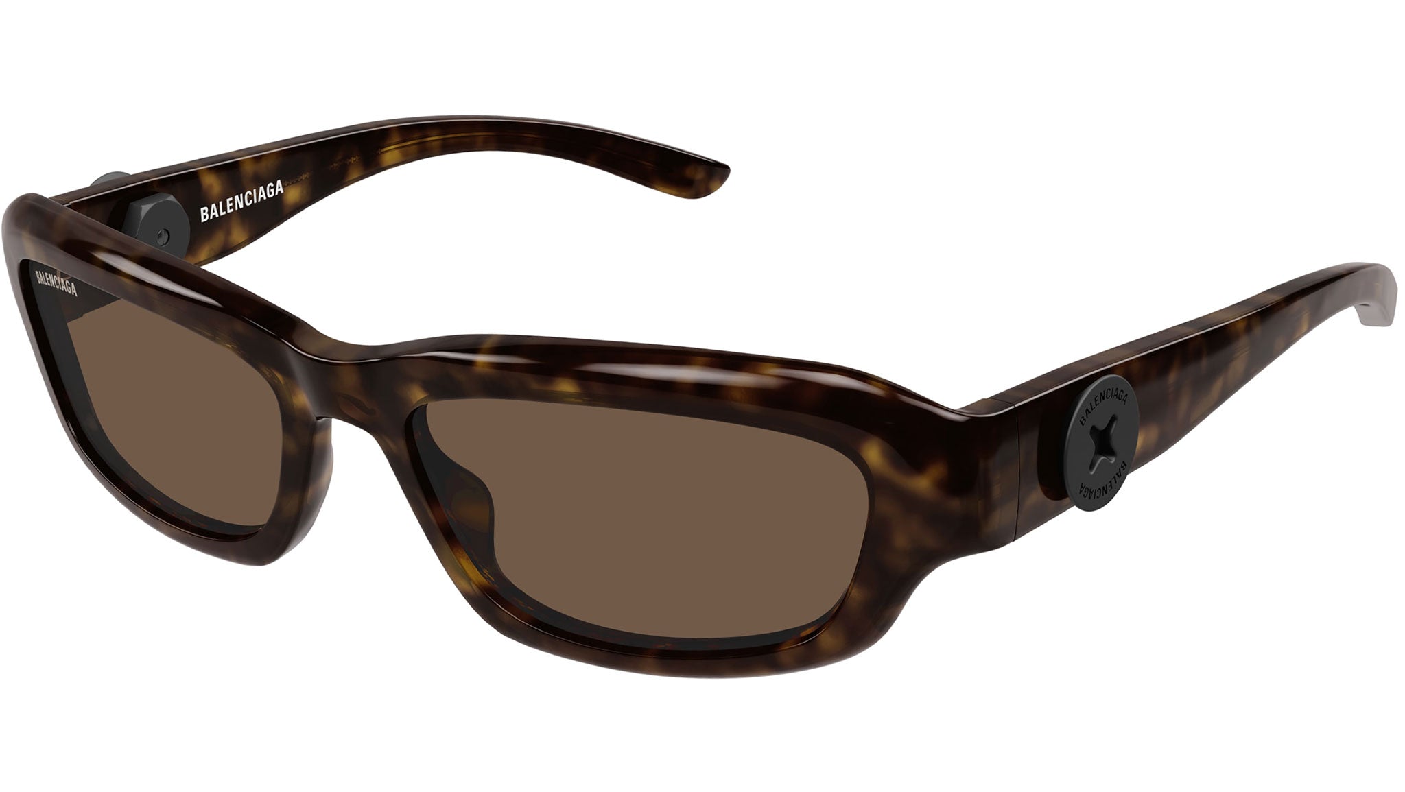 Occhiali da sole BALENCIAGA BB0409S Shiny dark havana