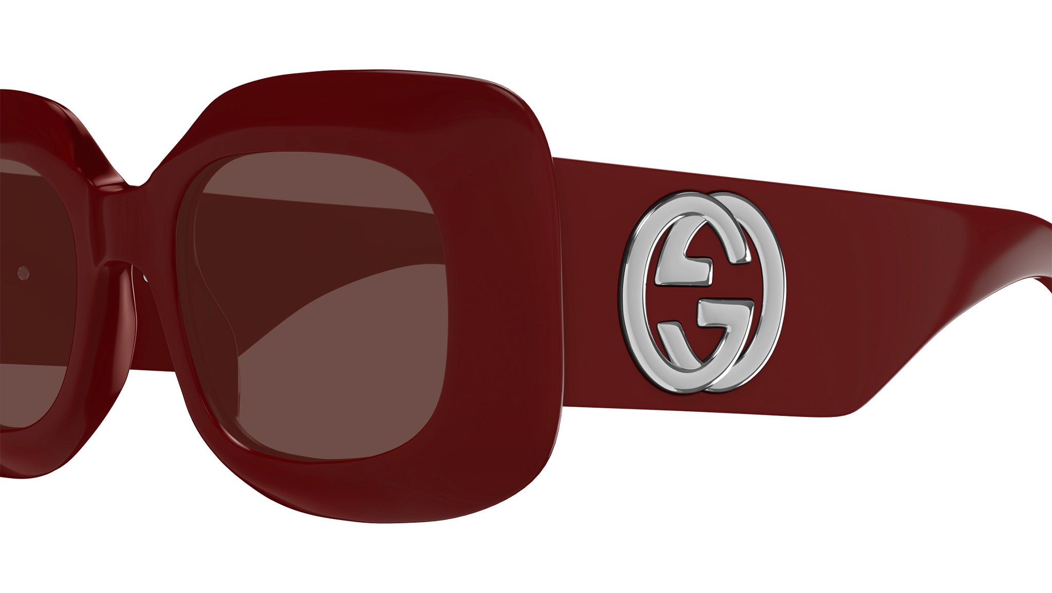 Occhiali da sole GUCCI GG1695S Shiny solid burgundy