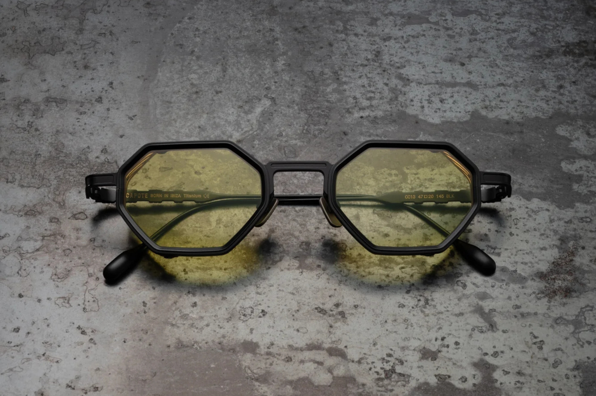 Occhiali da sole CAPOTE CC13 BLK YELLOW