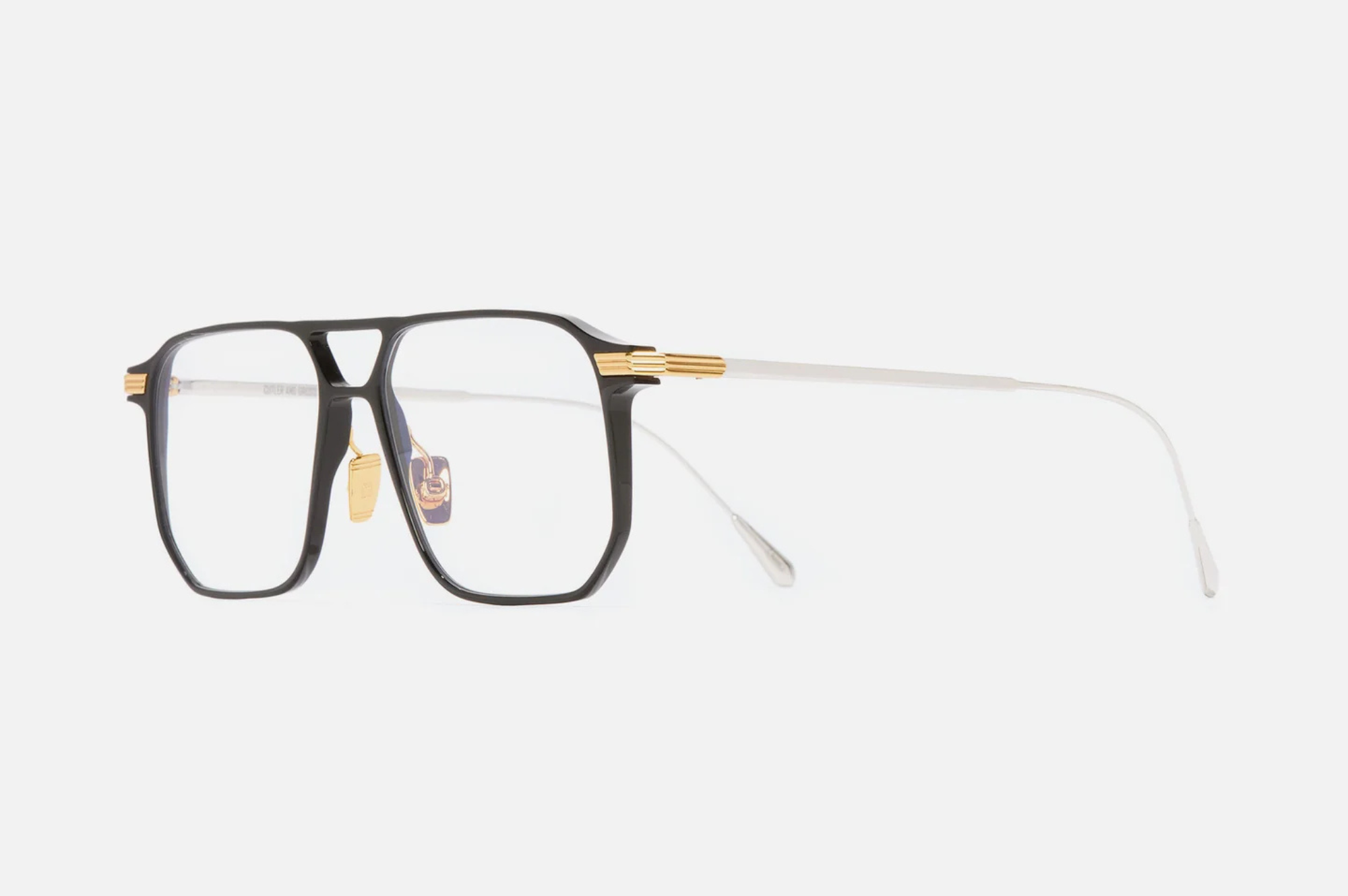 Occhiali da vista Cutler And Gross 0006 Black on 24K Yellow Gold + 18K Rhodium