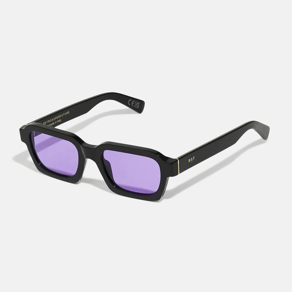 RetroSuperFuture Occhiali da Sole 7C7 Caro Purple Nero/Viola Unisex
