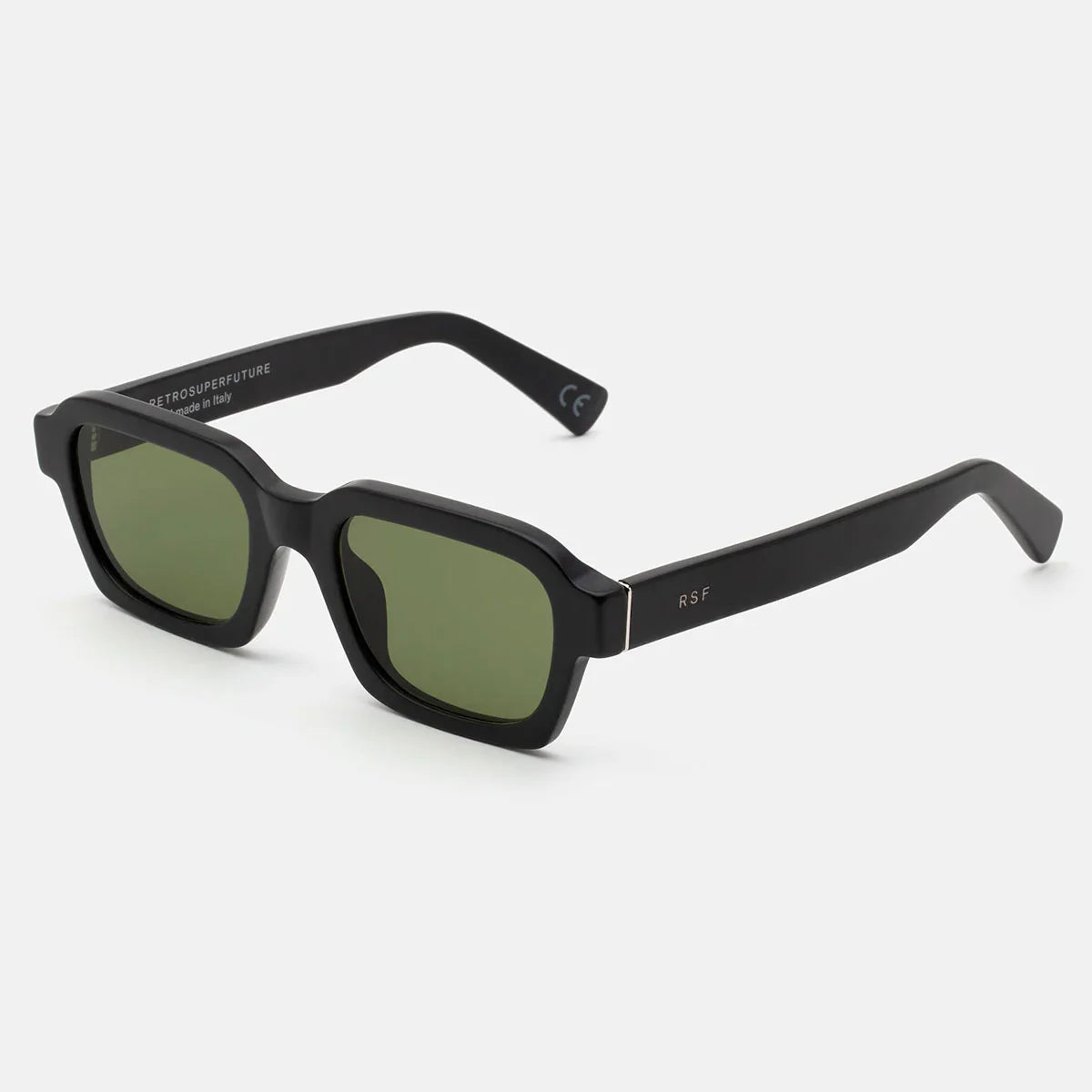RetroSuperFuture Occhiali da Sole HIW Caro Black Matte Nero/Verde Unisex