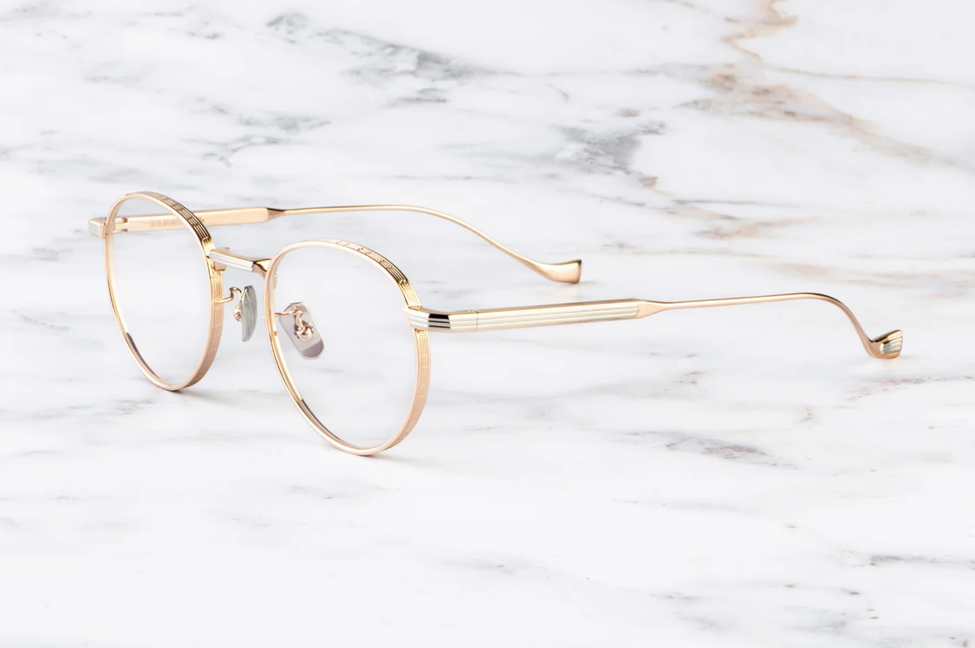 Occhiali da vista Cutler And Gross Lennox 1428 Pink Gold Silver