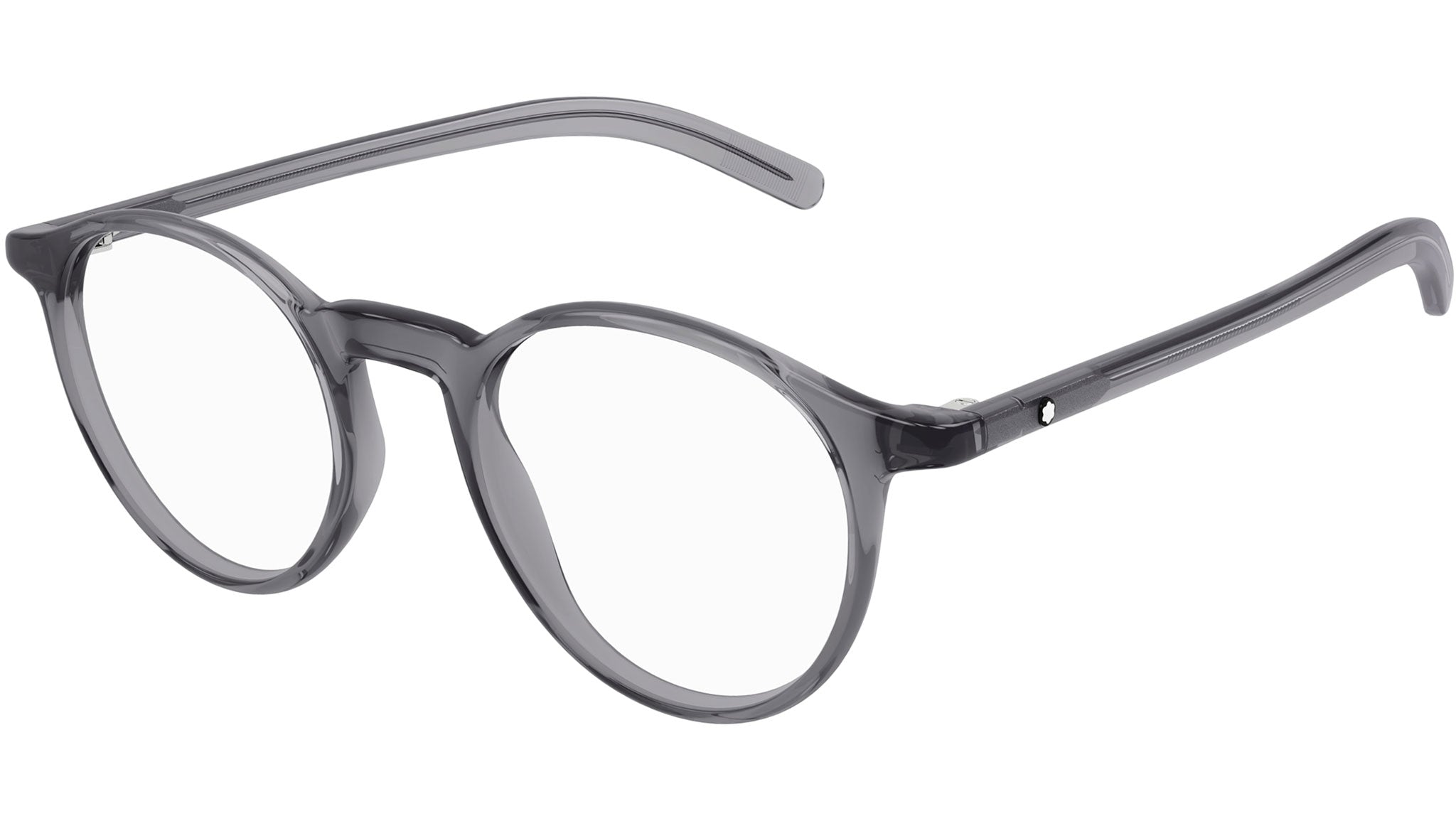 Occhiali da vista MONTBLANC MB0329O Shiny transparent grey