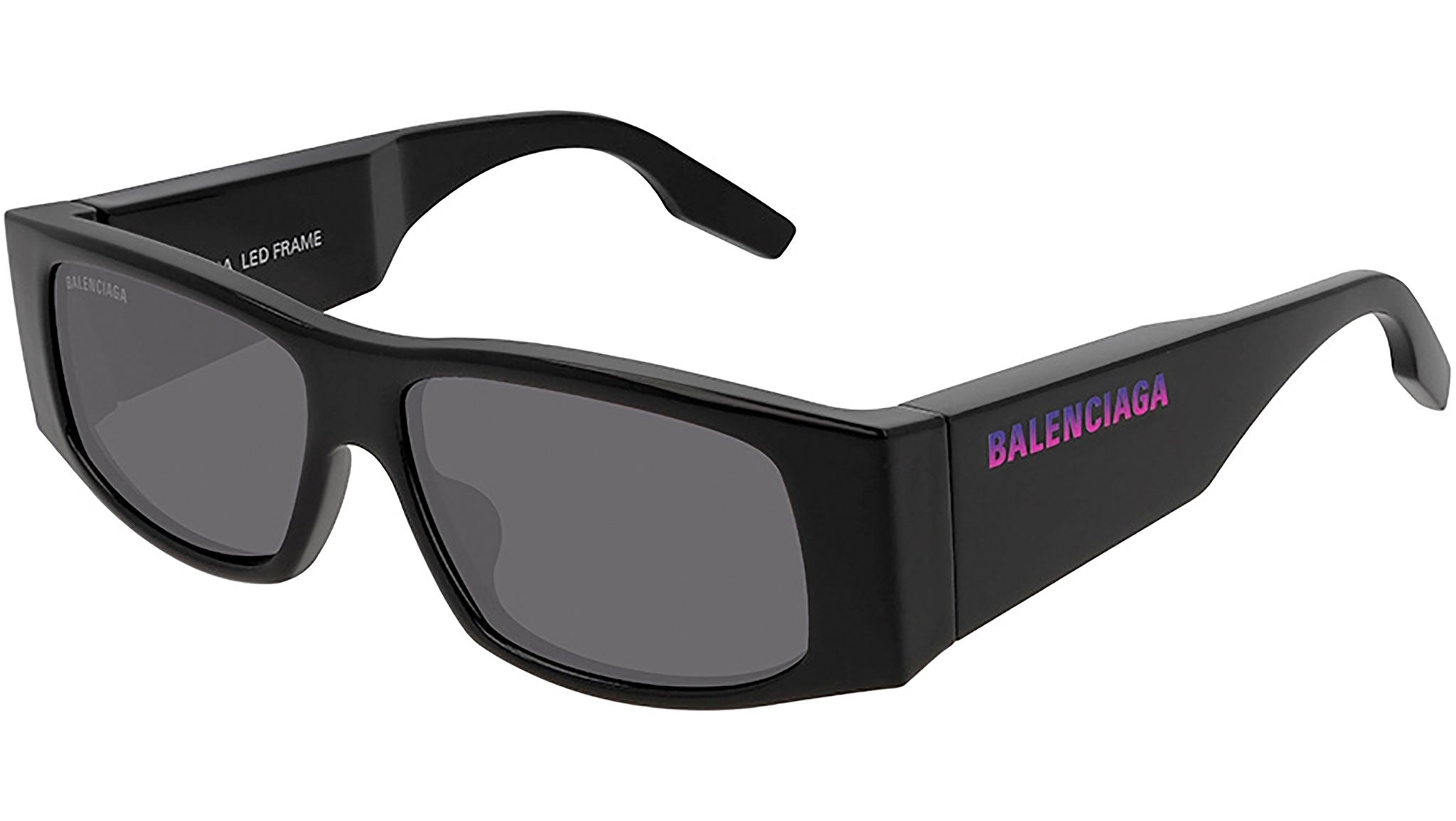 Occhiali BALENCIAGA BB0100S Shiny black with led