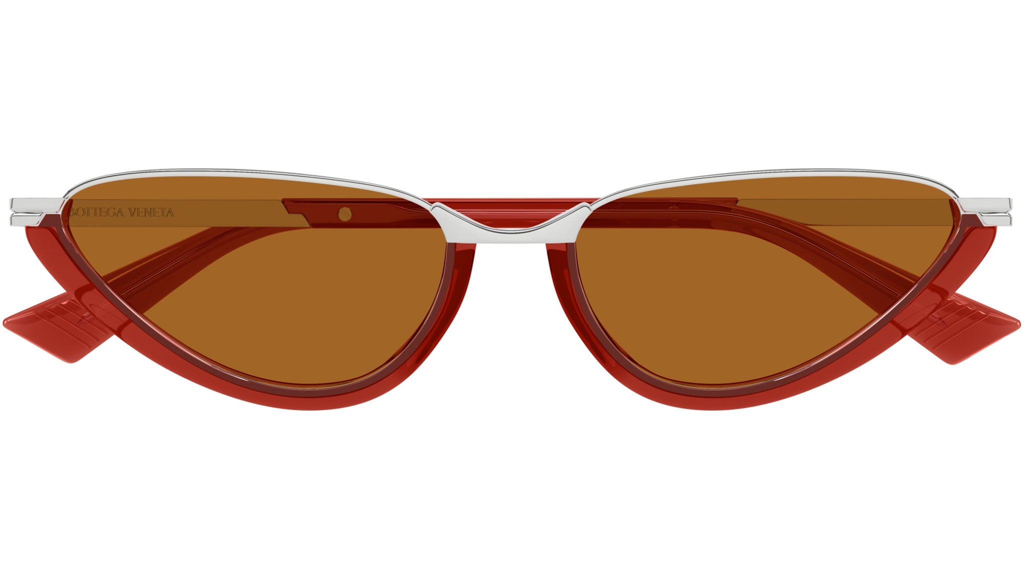 Occhiali da sole BOTTEGA VENETA BV1346S Shiny transparent bossa nova red