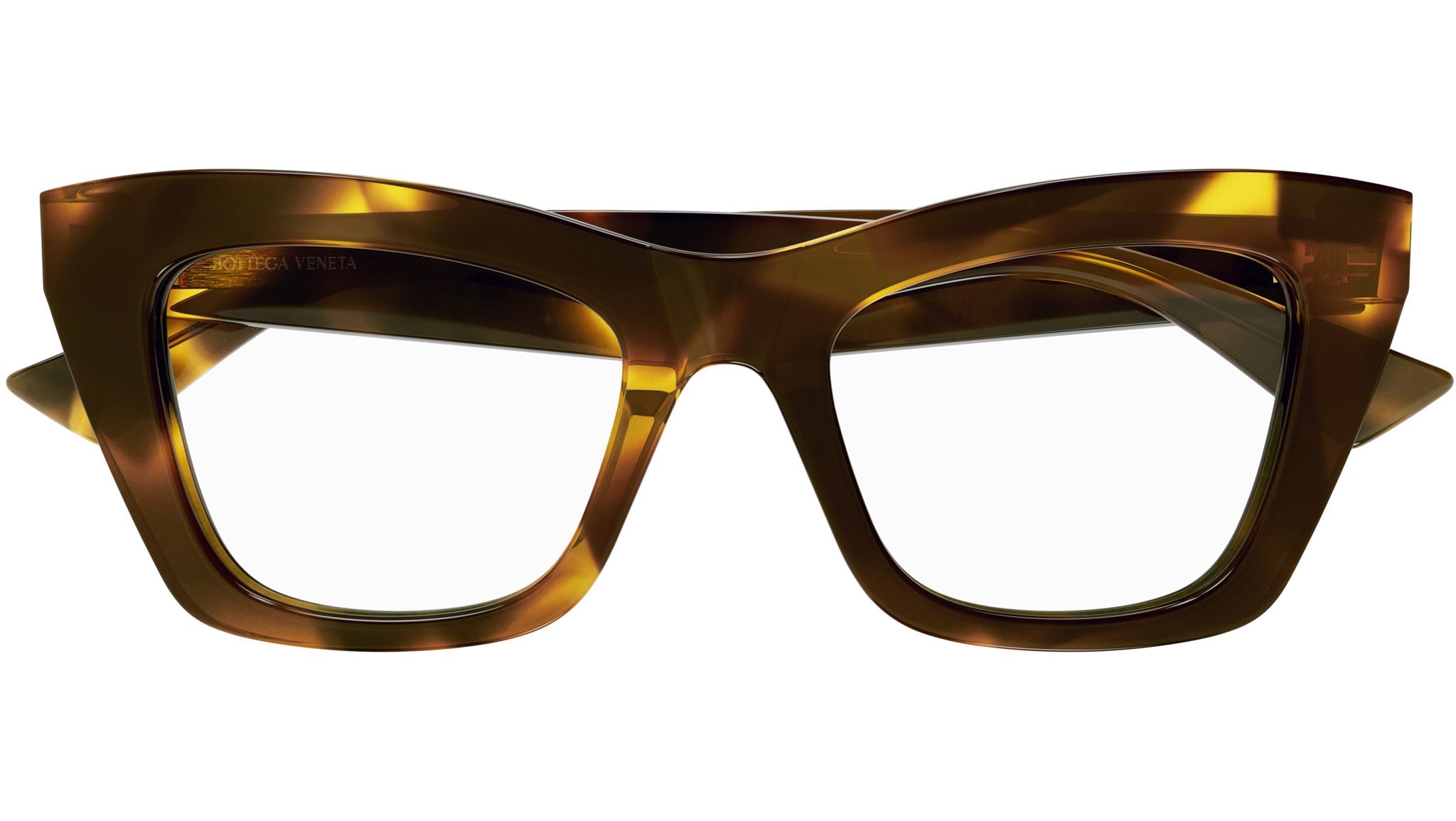 Occhiali da vista BOTTEGA VENETA BV1215O Shiny macro squared spotted havana