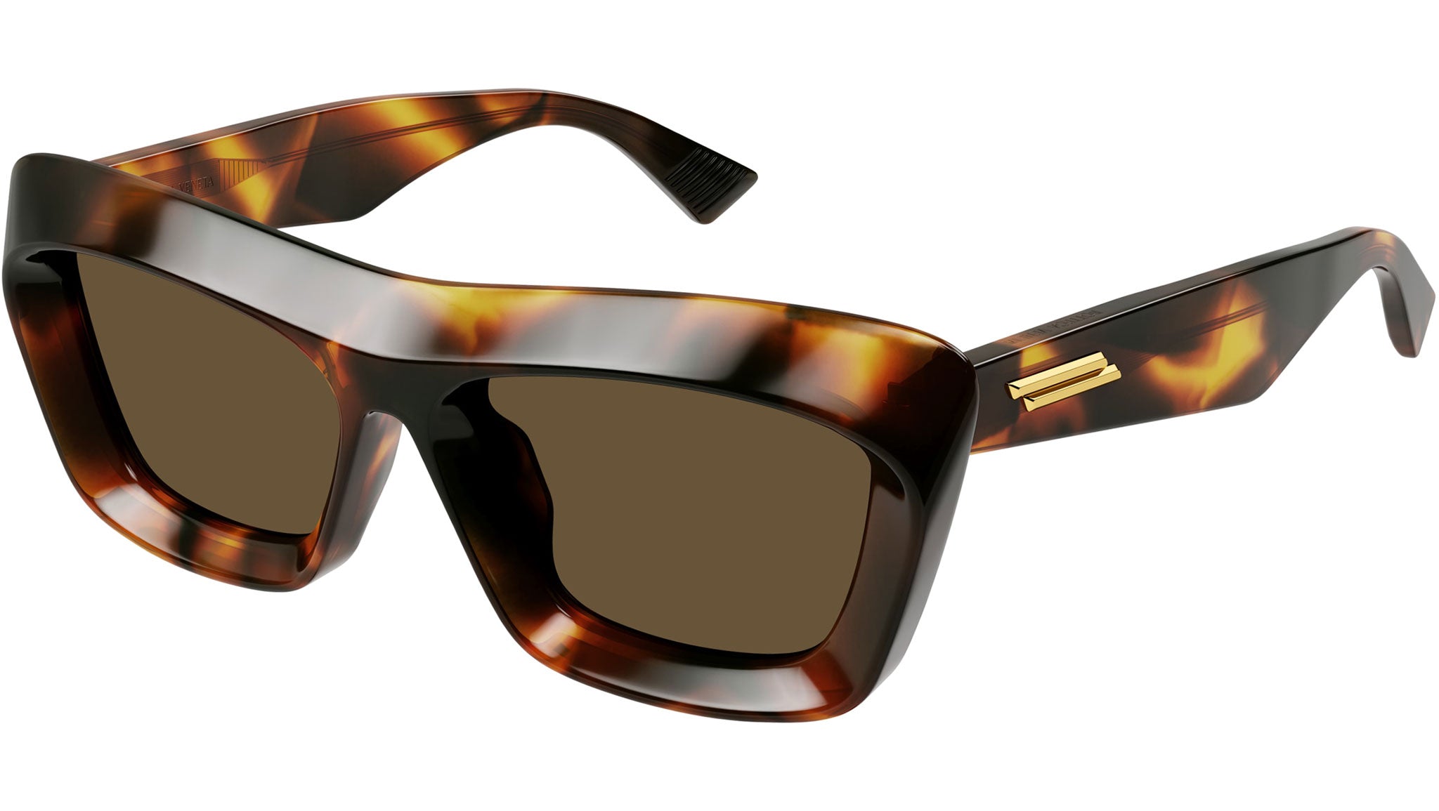 Occhiali da sole BOTTEGA VENETA BV1283S Shiny macro squared spotted havana