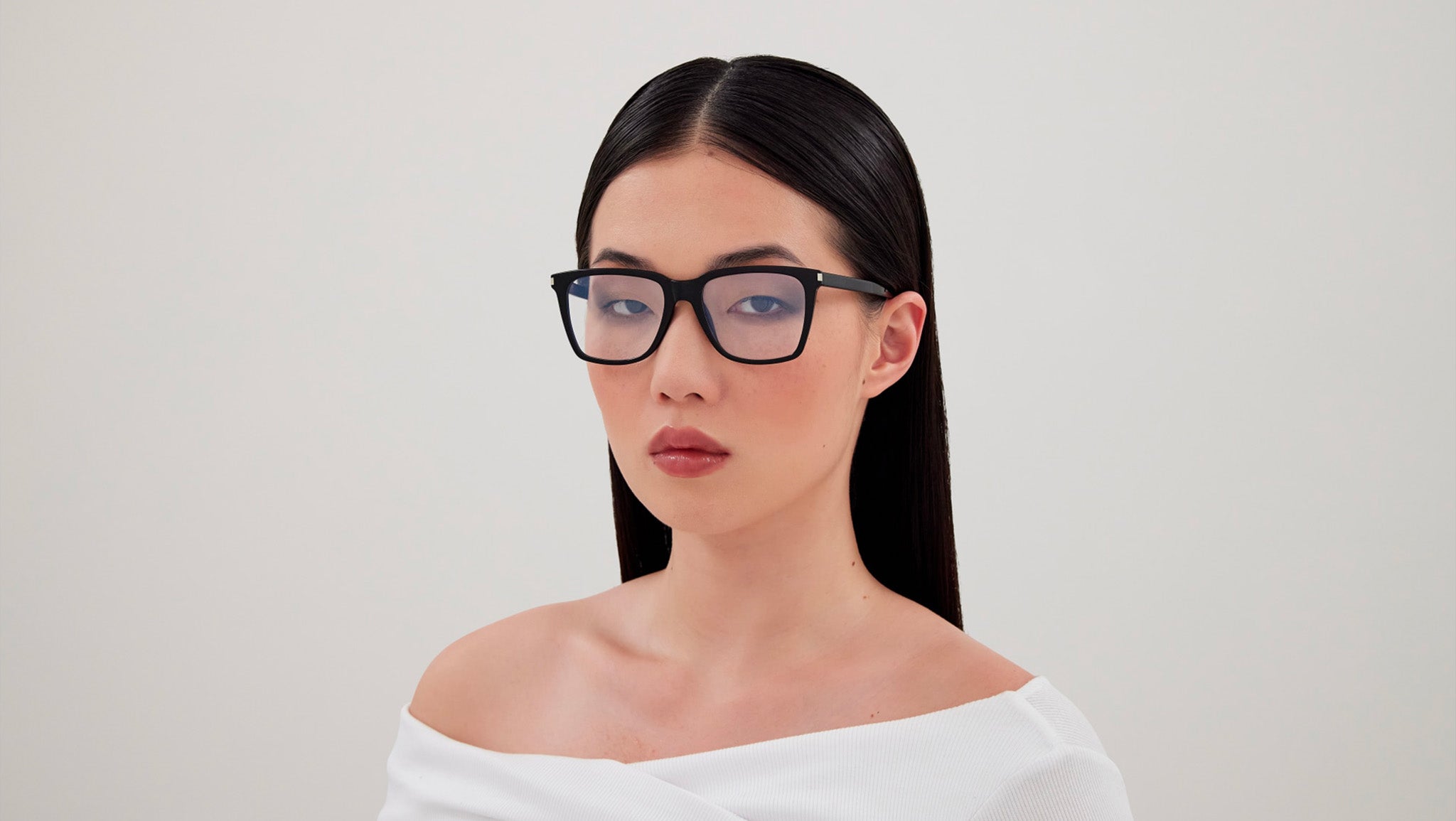 Occhiali da vista SAINT LAURENT SL717 Shiny solid black