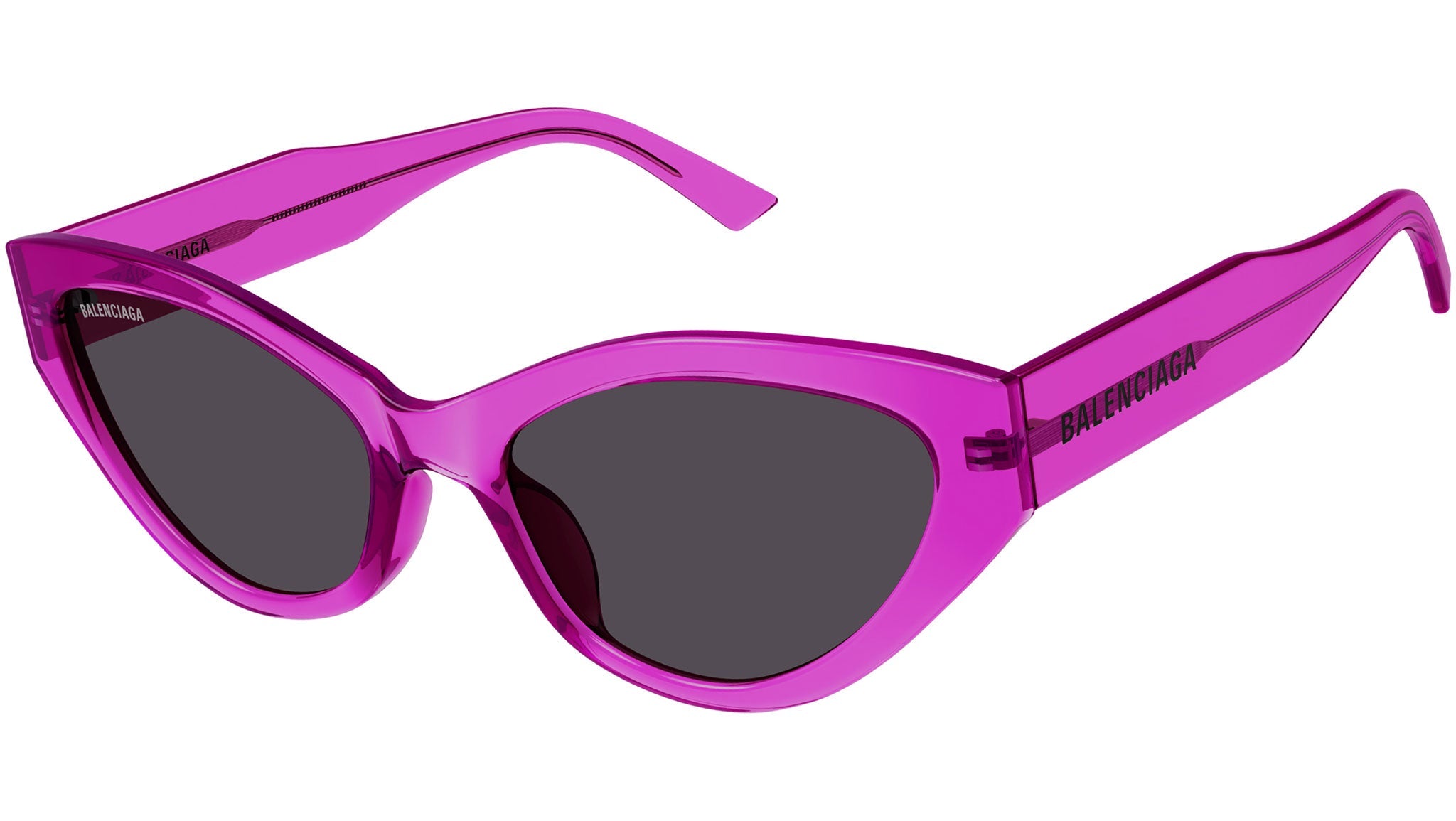 Occhiali da sole BALENCIAGA BB0306S Shiny transparent fuchsia