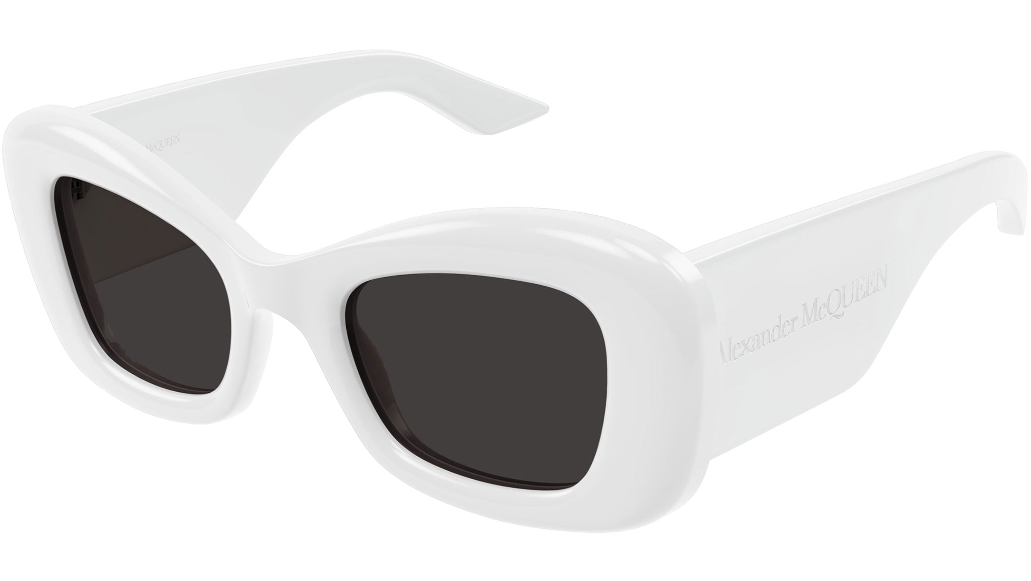 Occhiali da sole ALEXANDER MCQUEEN AM0434S Shiny solid white