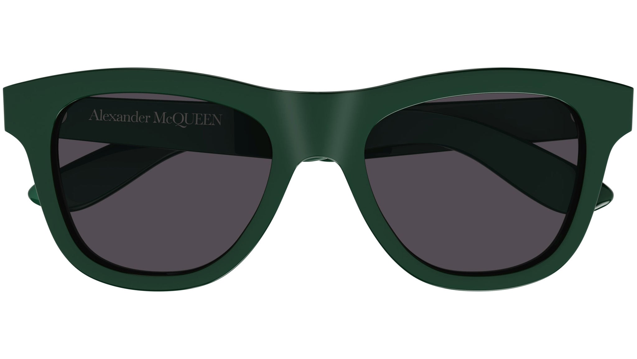 Occhiali da sole ALEXANDER MCQUEEN AM0421S Shiny solid green