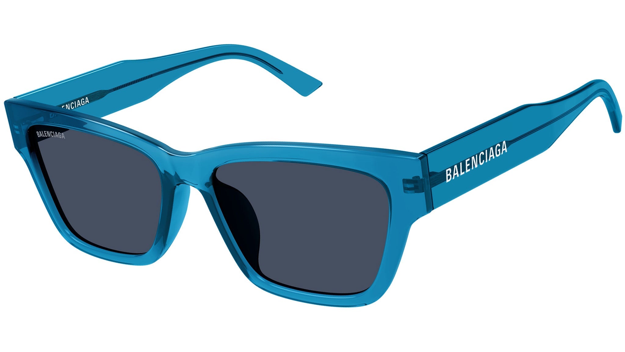 Occhiali da sole BALENCIAGA BB0307SA Shiny transparent blue