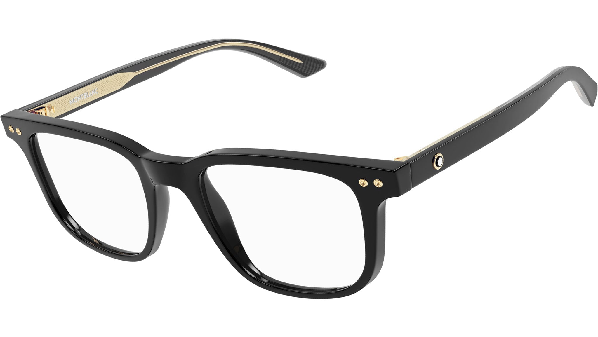 Occhiali da vista MONTBLANC MB0256O Shiny solid black