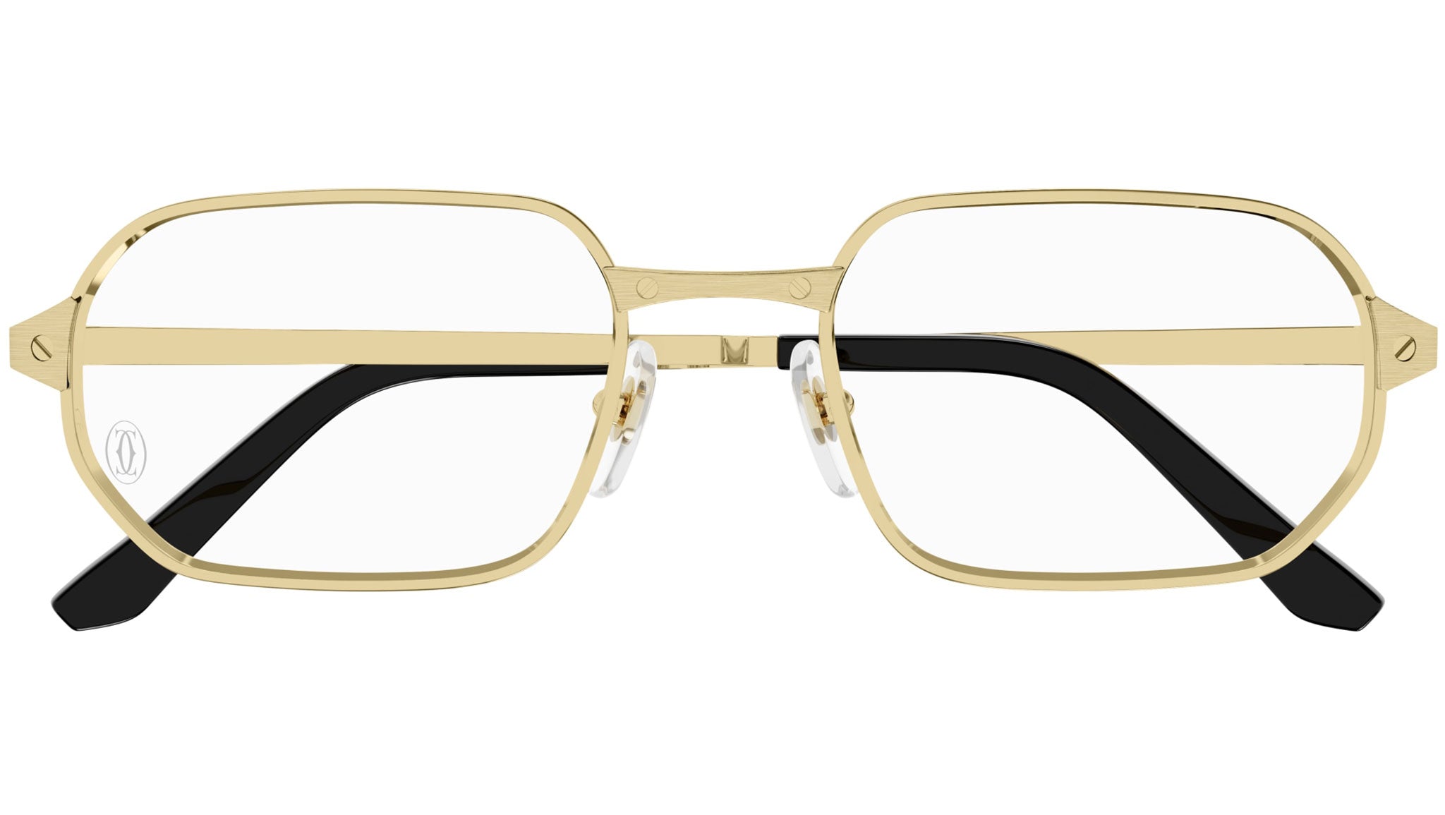 Occhiali da vista CARTIER CT0442O Smooth golden finish and brushed golden finish