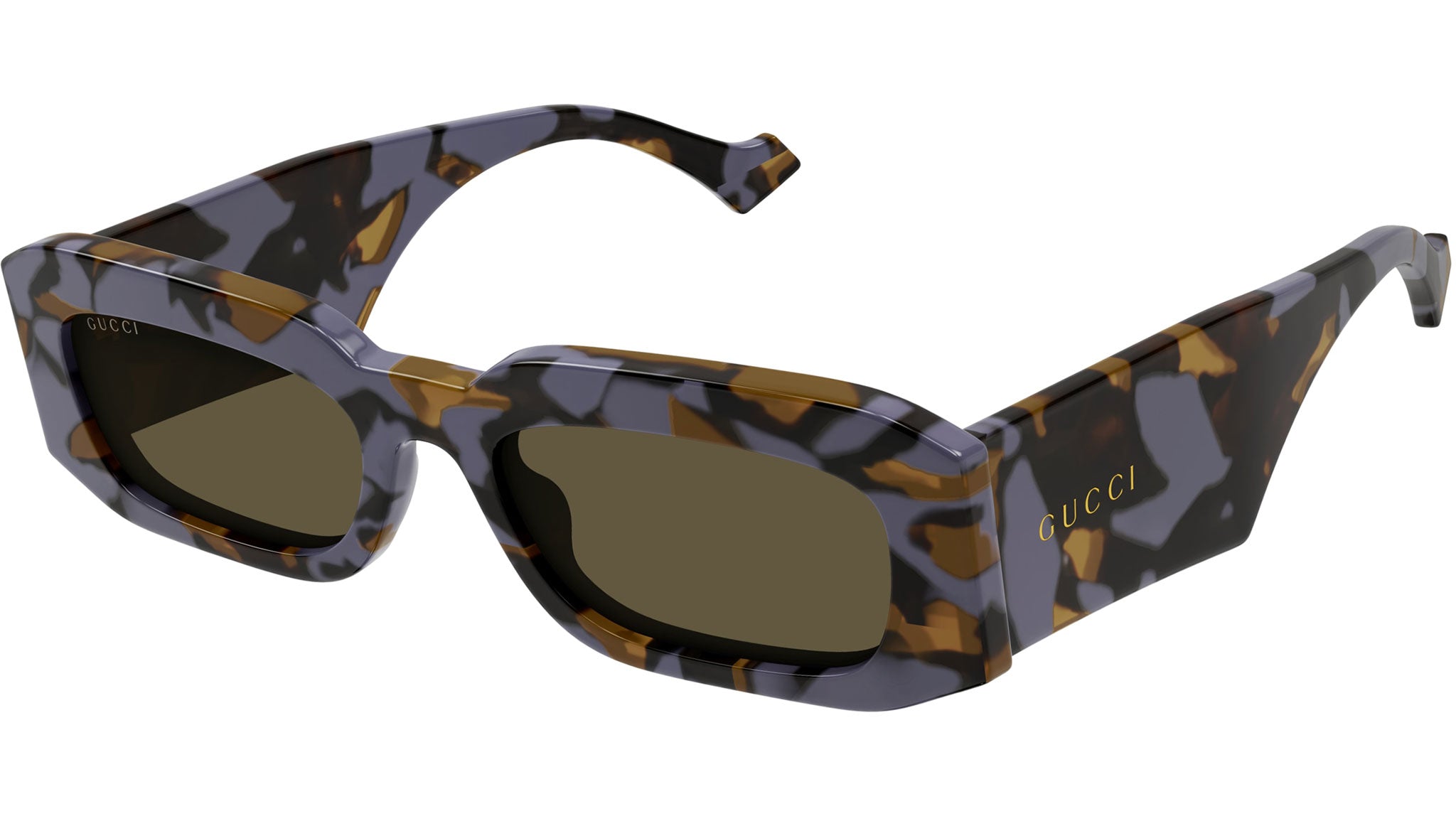 Occhiali da sole GUCCI GG1426S Shiny big spotted lilac and brown havana