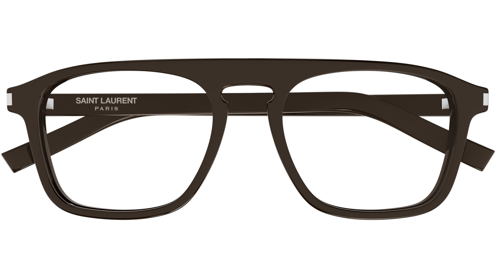 Occhiali da vista SAINT LAURENT SL157 Shiny solid dark brown