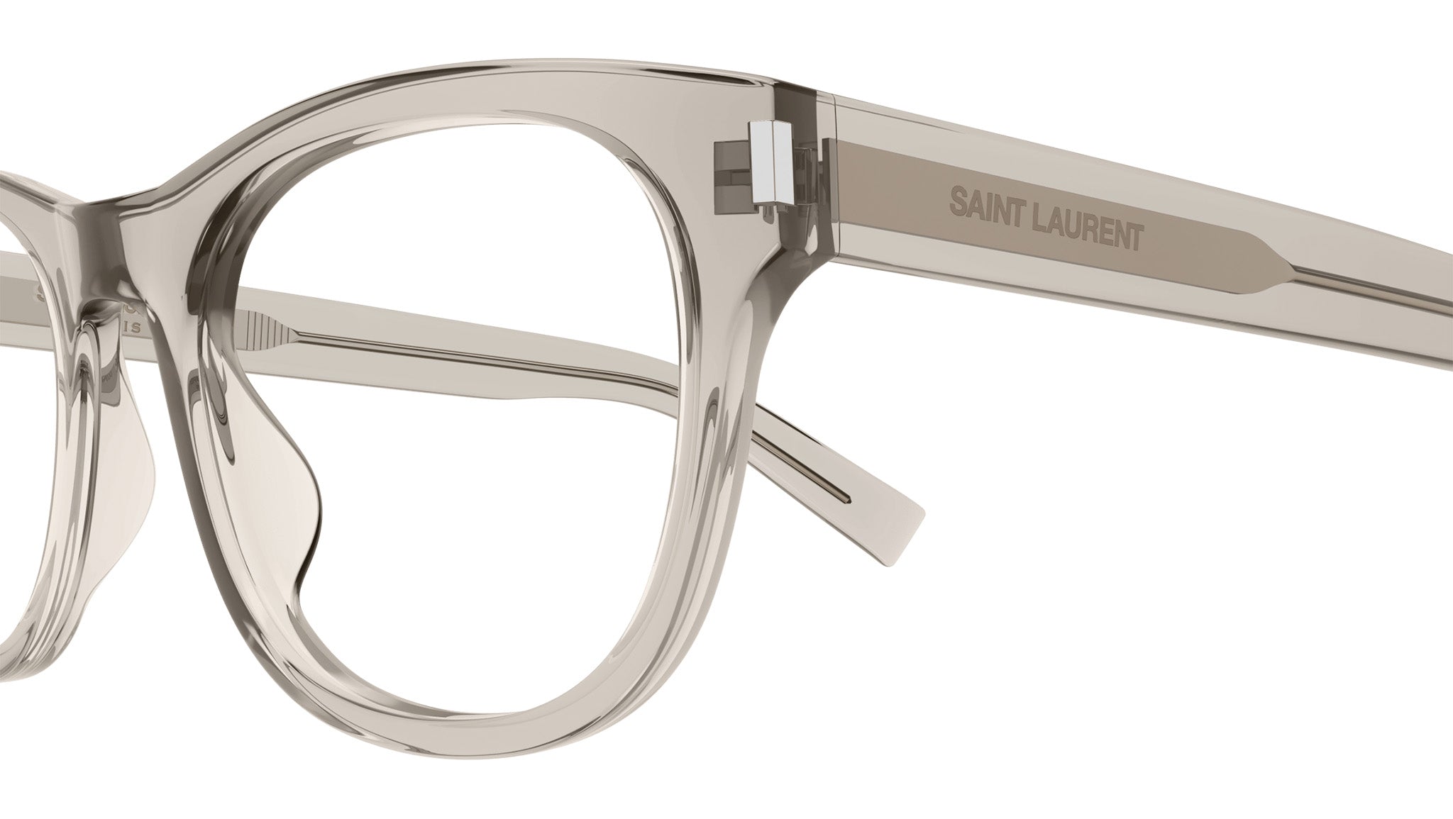 Occhiali da vista SAINT LAURENT SL663 Shiny transparent beige