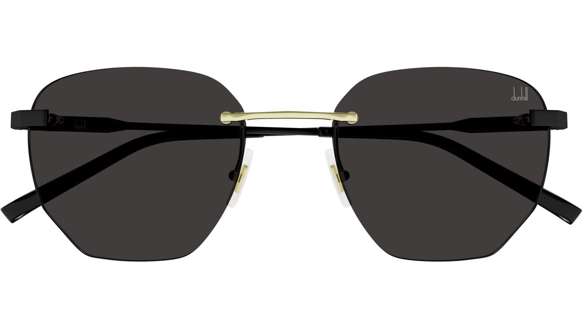 Occhiali da sole DUNHILL DU0066S Semimatte black shiny light gold nose