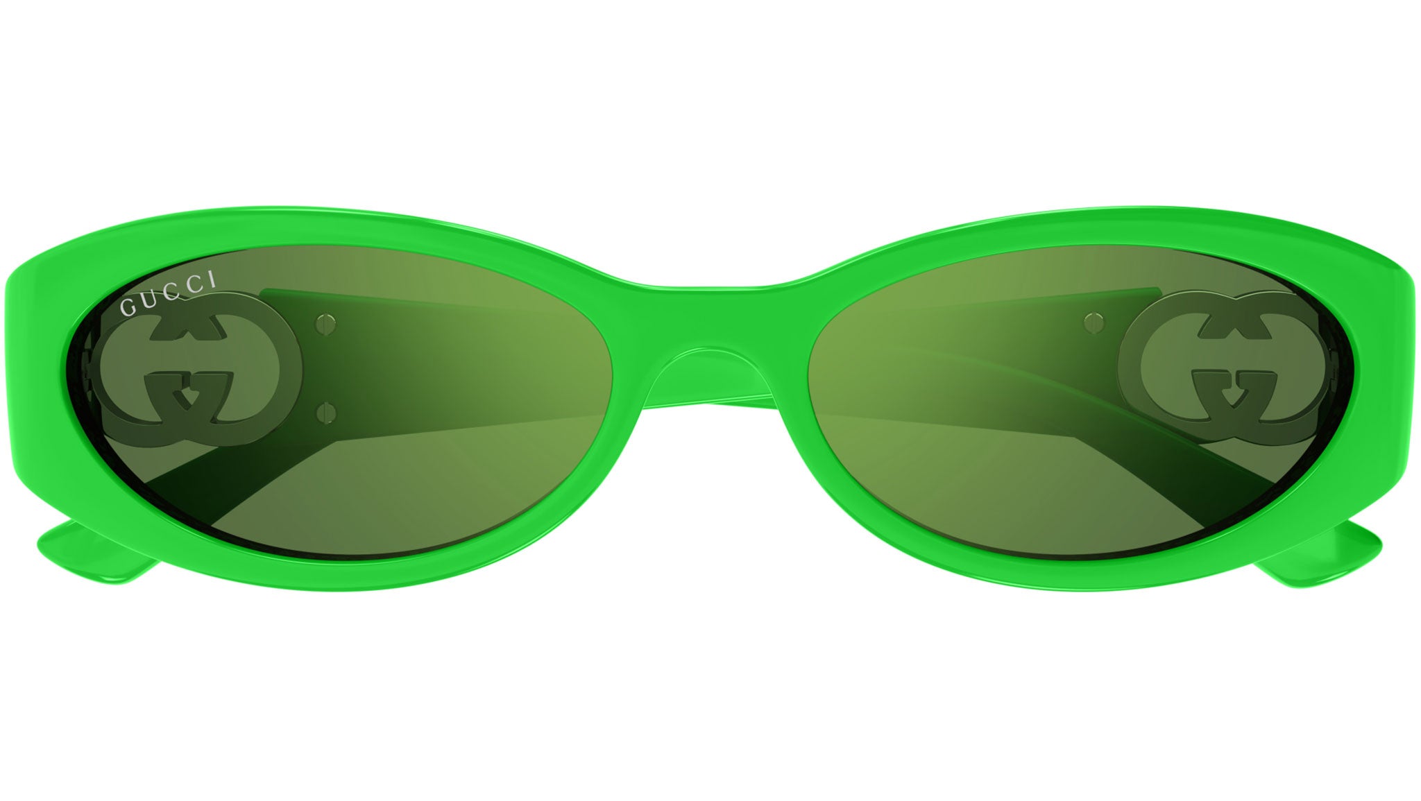 Occhiali da sole GUCCI GG1660S Shiny solid vivid green