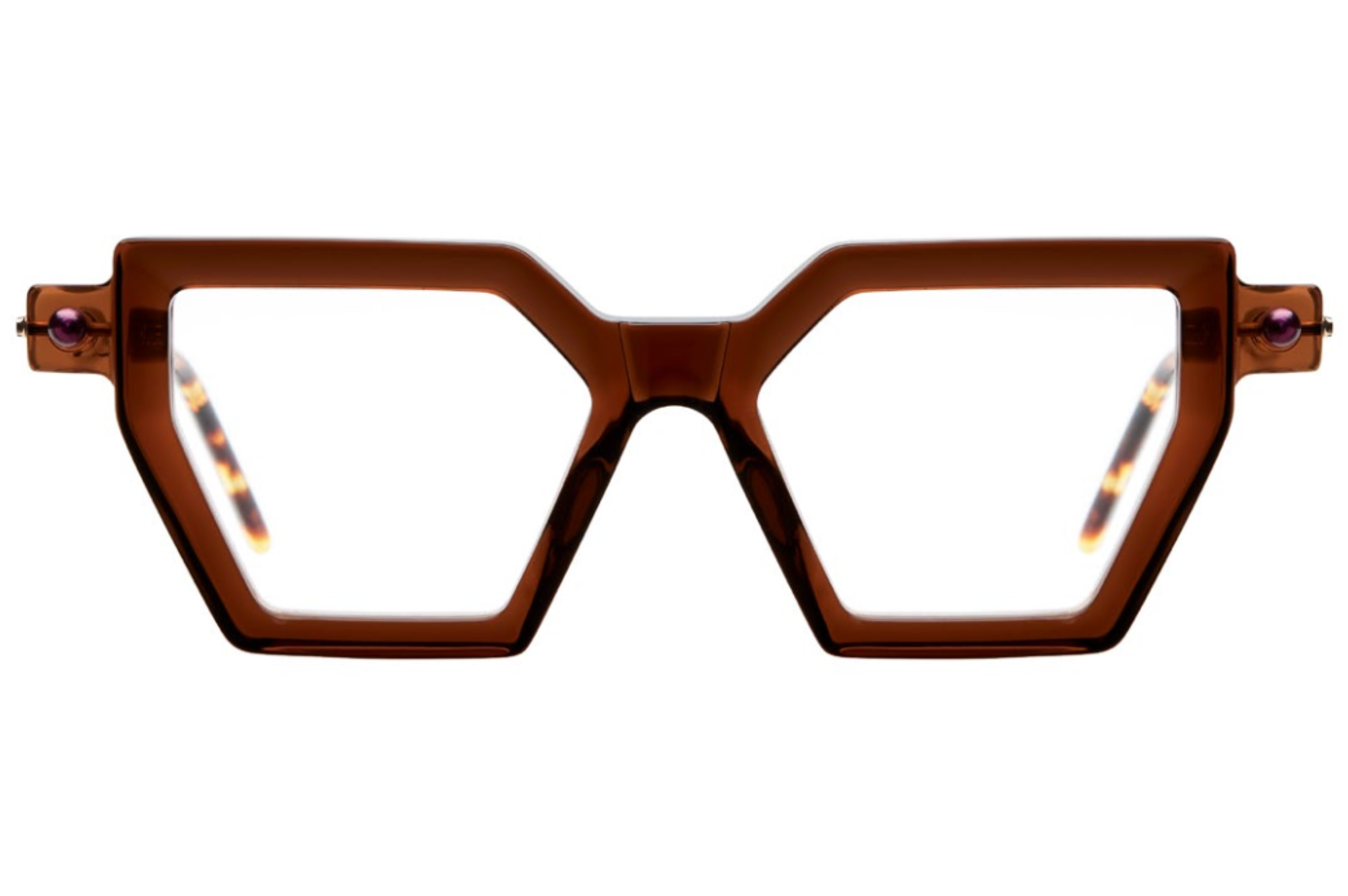 Occhiali da vista KUBORAUM P26 Trasparent Dark Brown