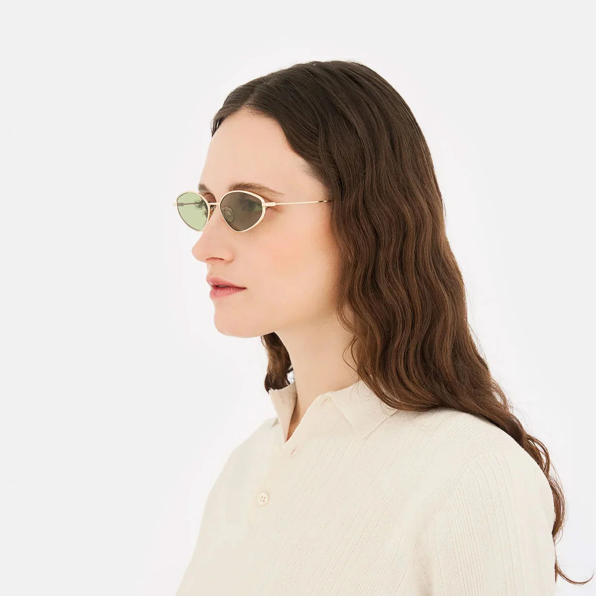 RetroSuperFuture Occhiali da Sole I9XG VGI Zyra Classic Oro/Verde Unisex