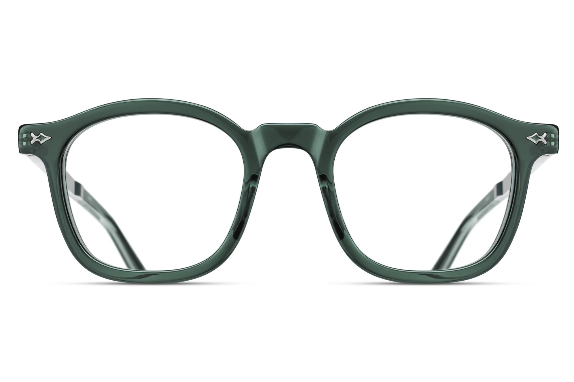 Occhiali da vista MATSUDA M2068 BOTTLE GREEN - BRUSHED SILVER