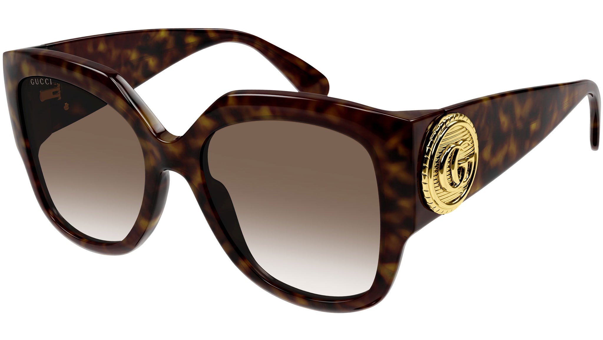 Occhiali da sole GUCCI GG1407S Shiny dark havana