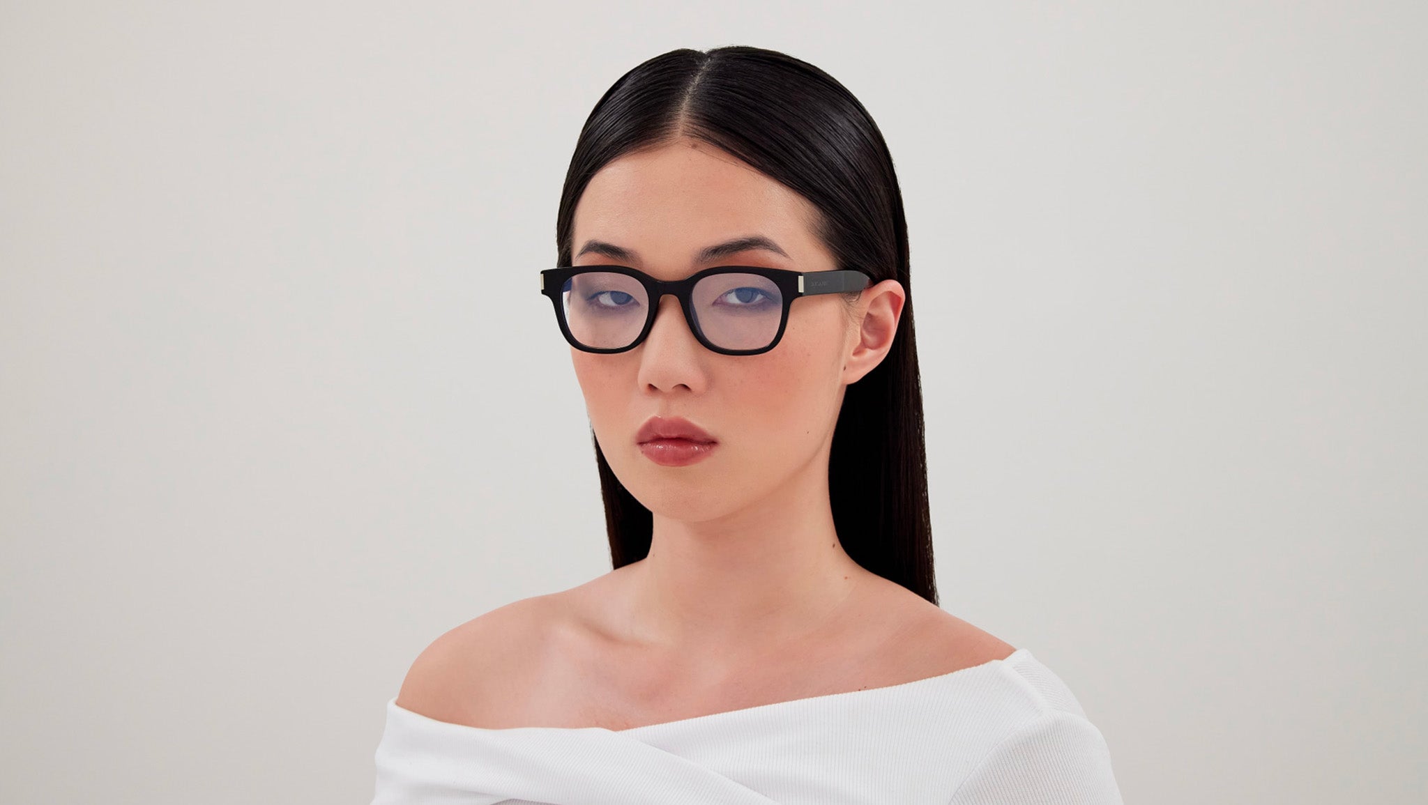 Occhiali da vista SAINT LAURENT SL722 Shiny solid black