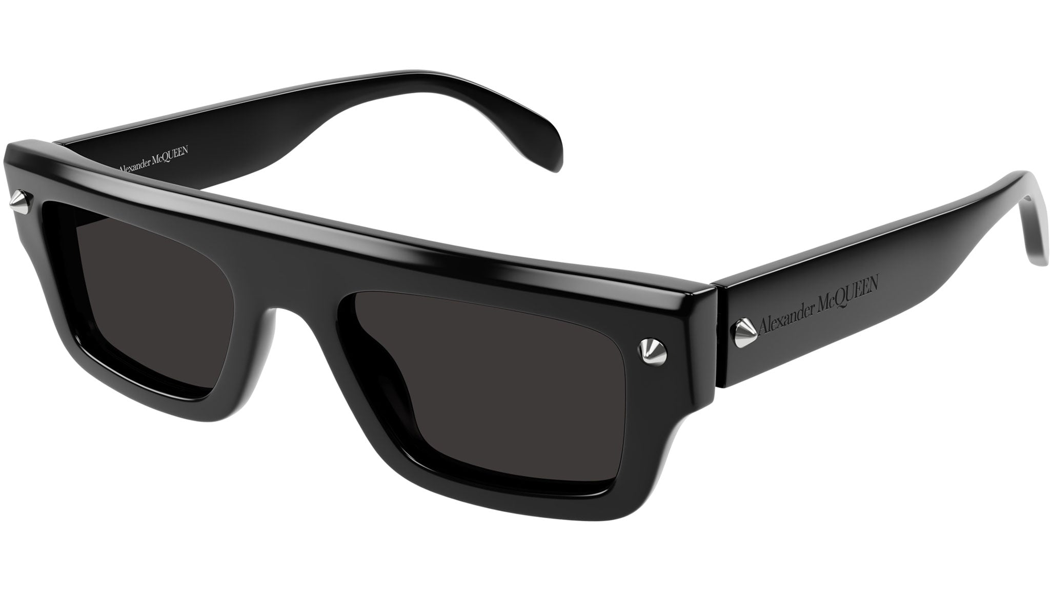 Occhiali da sole ALEXANDER MCQUEEN AM0427S Shiny solid black with silver studs