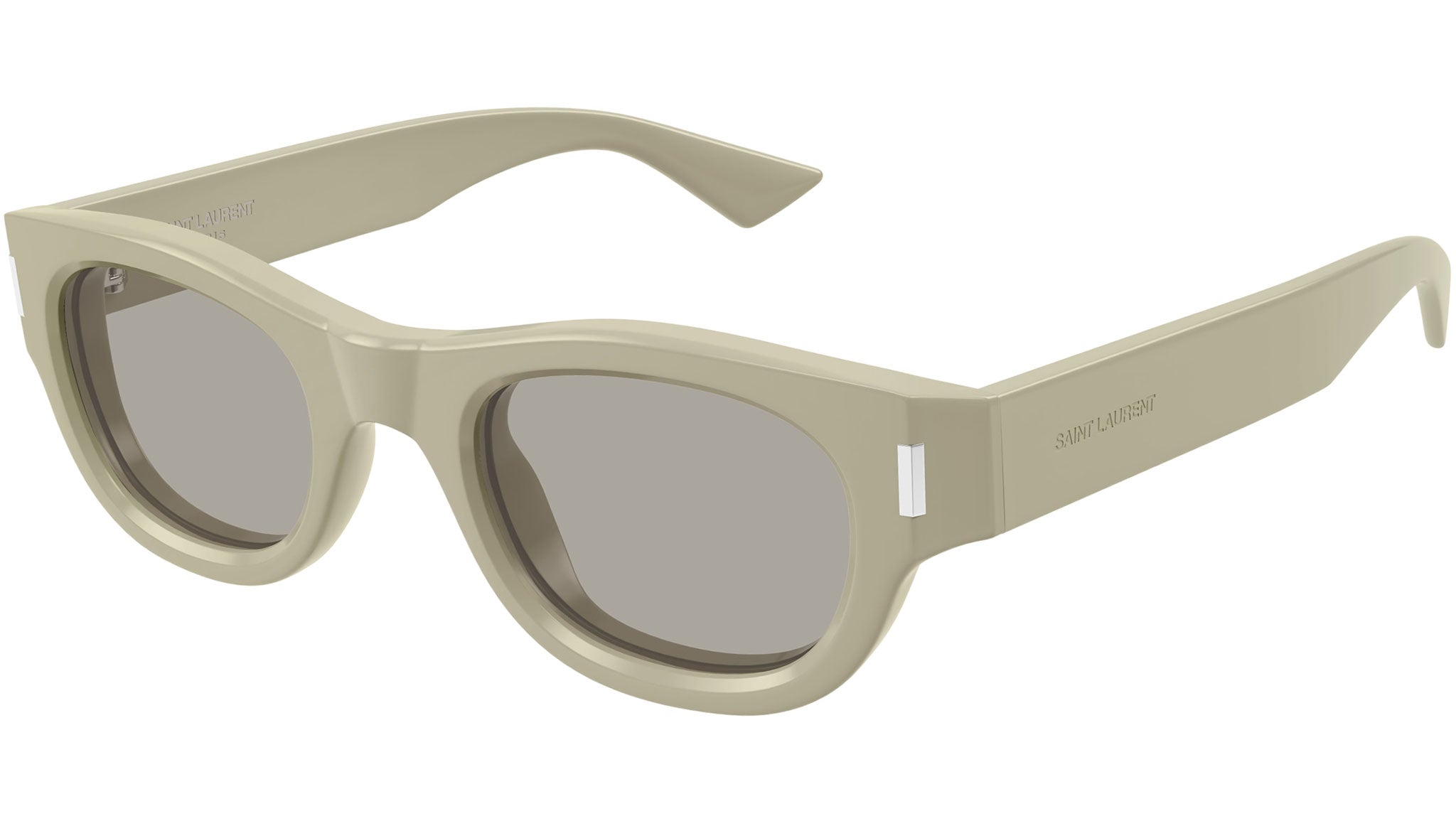Occhiali da sole SAINT LAURENT SL761 Shiny solid light kaki