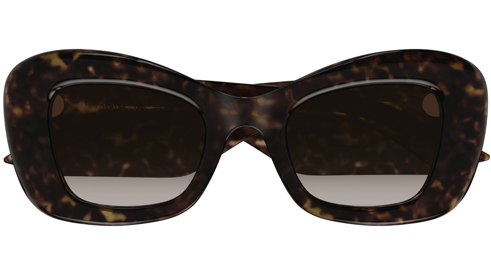 Occhiali da sole ALEXANDER MCQUEEN AM0434S Shiny dark havana