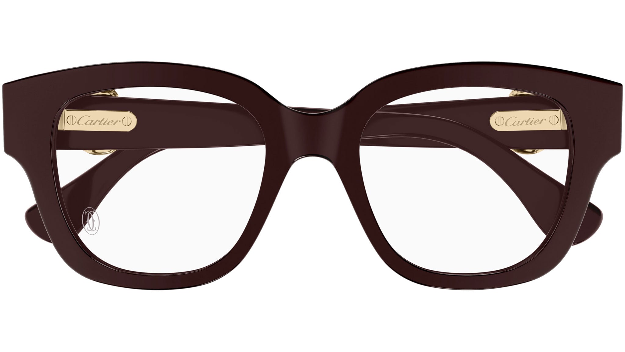 Occhiali da vista CARTIER CT0566O Shiny solid dark wine red