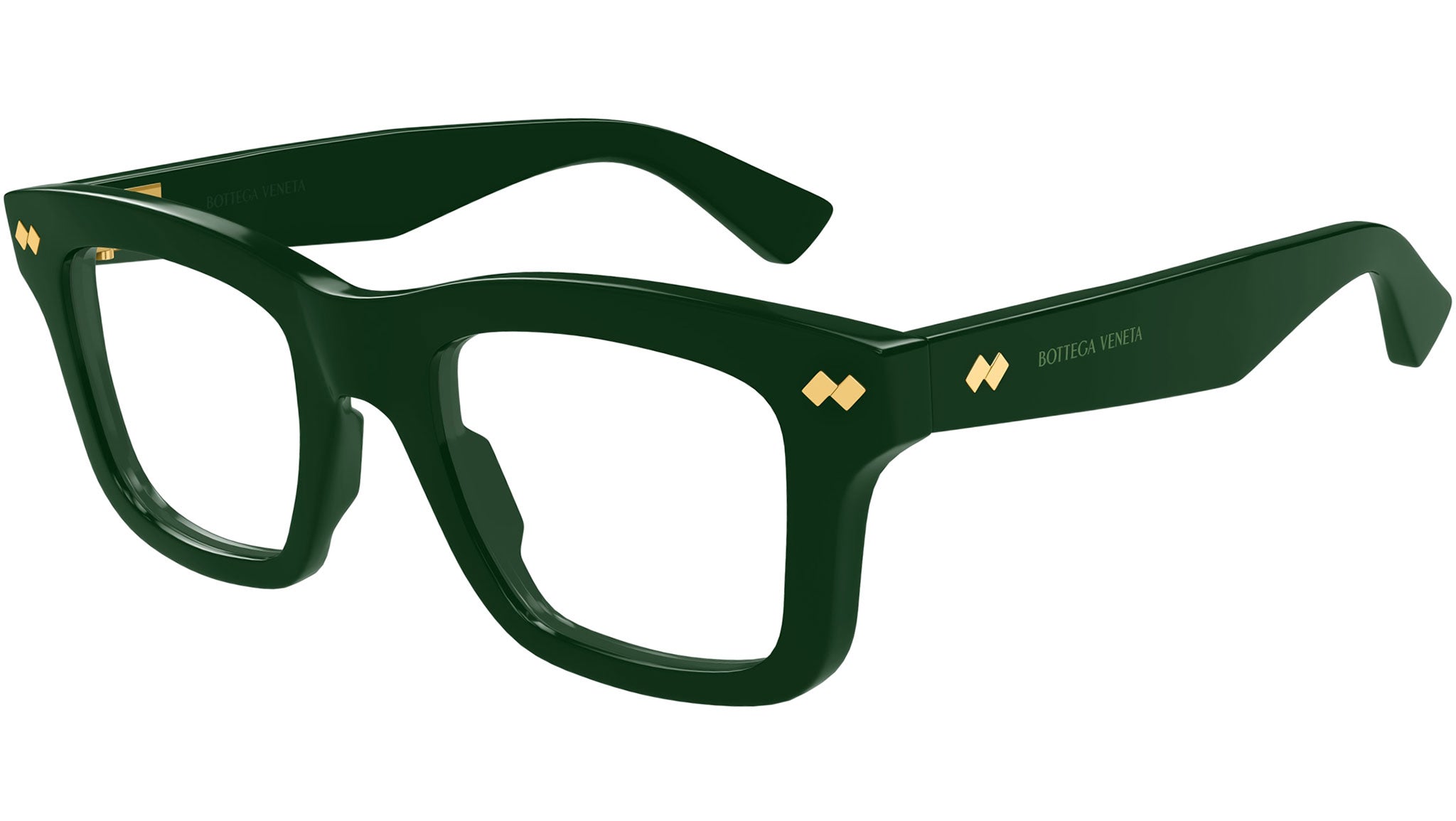 Occhiali da vista BOTTEGA VENETA BV1353O Shiny solid dark green