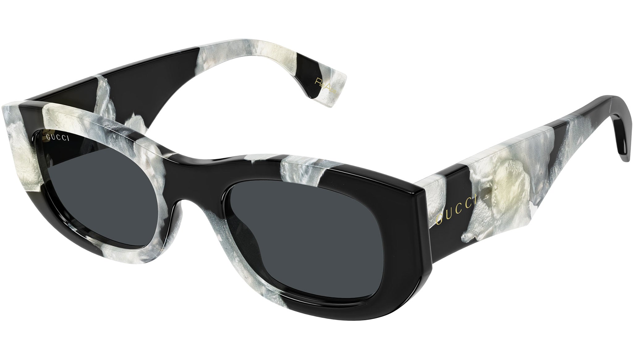 Occhiali da sole GUCCI GG1627S Shiny black and white mop havana