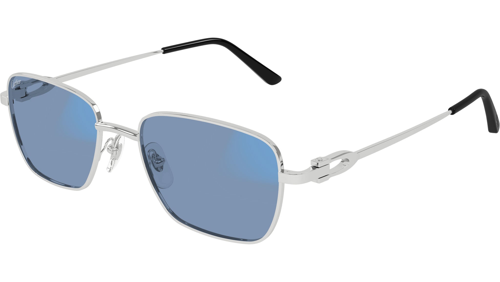Occhiali da sole CARTIER CT0519S Smooth platinum finish