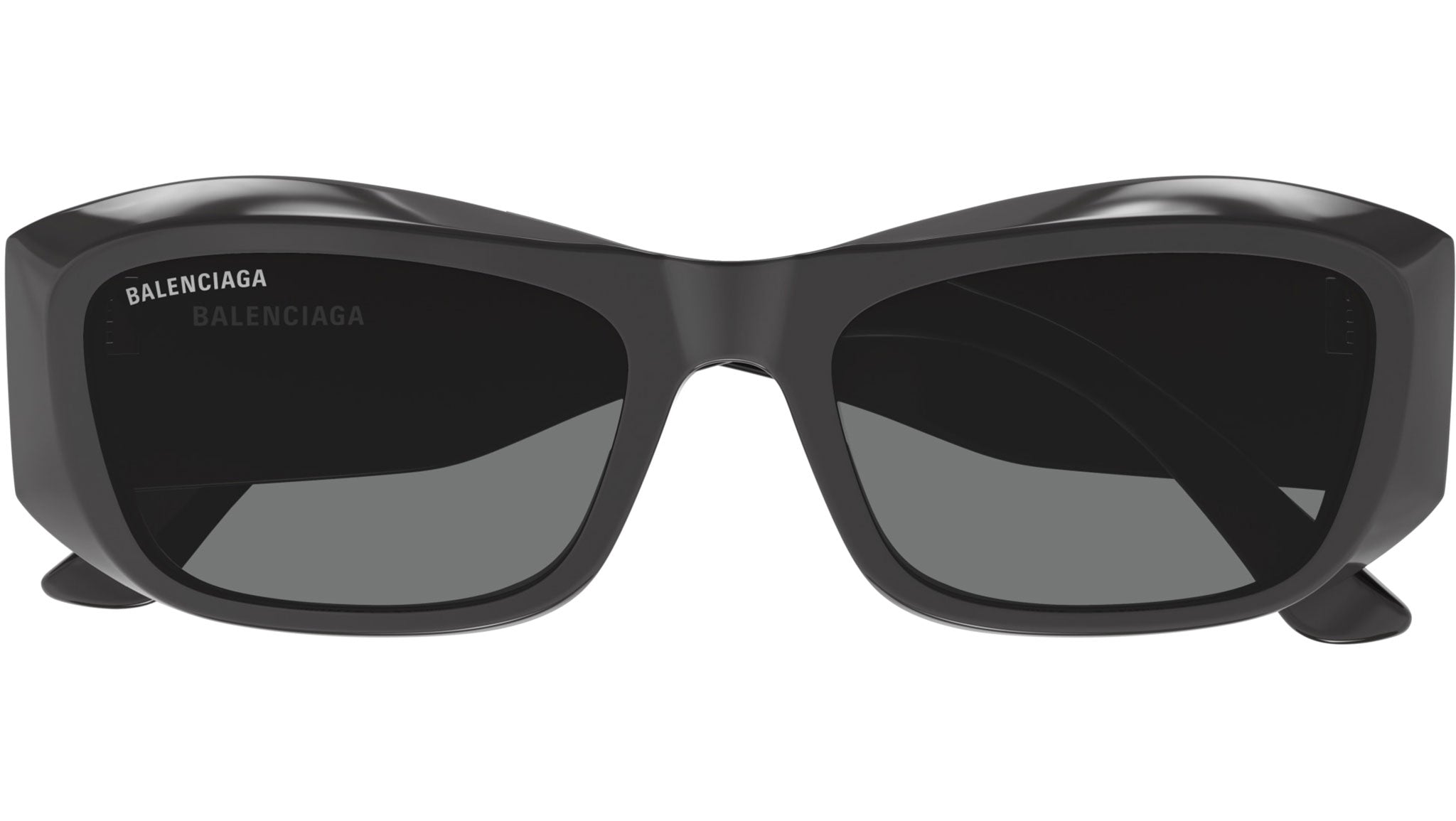 Occhiali da sole BALENCIAGA BB0397SA Shiny solid dark grey