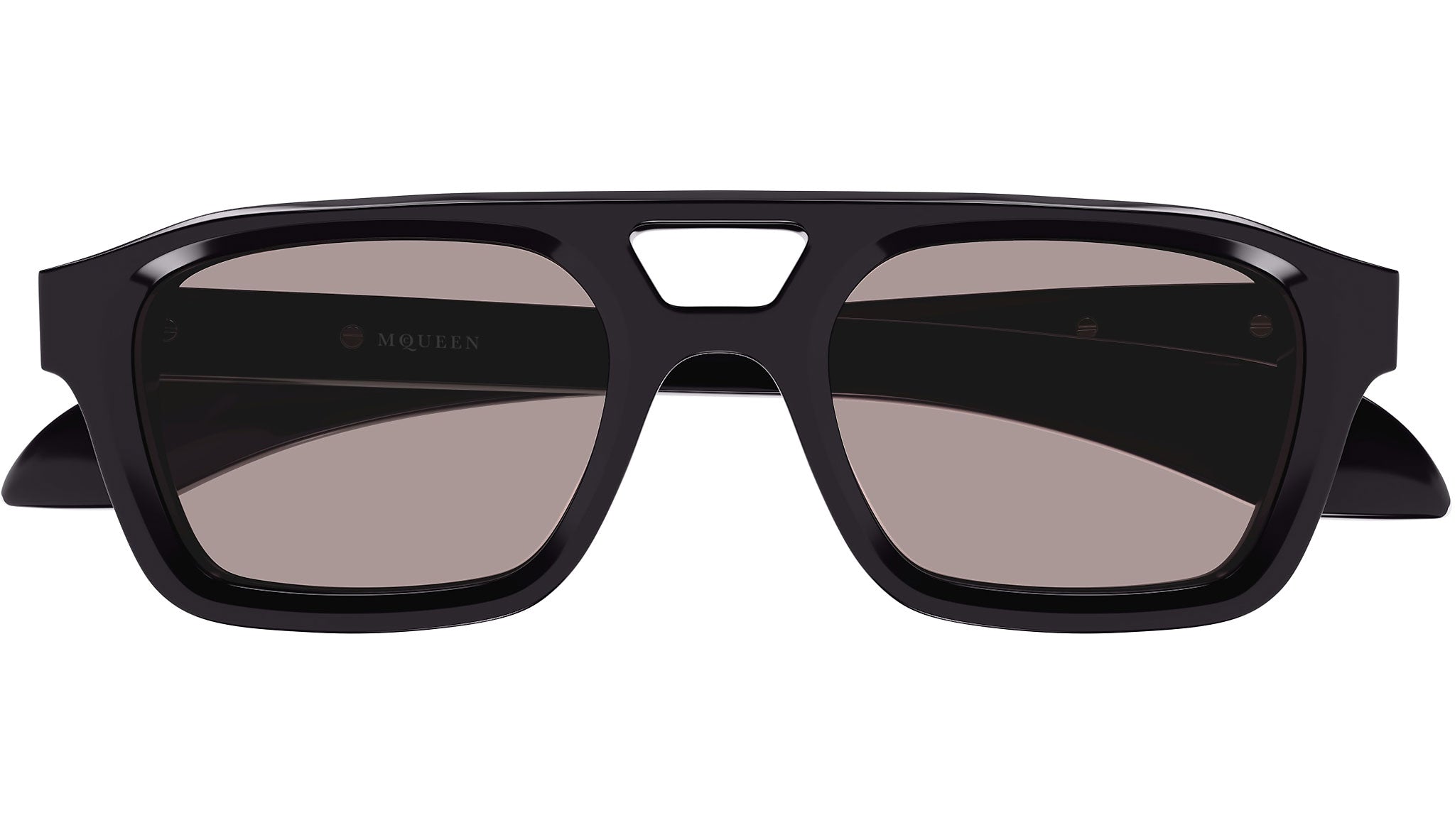 Occhiali da sole ALEXANDER MCQUEEN AM0505S Shiny solid very dark purple