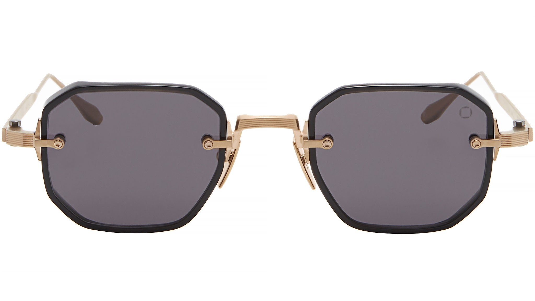 Occhiali AKONI Juno Brushed white gold black crystal