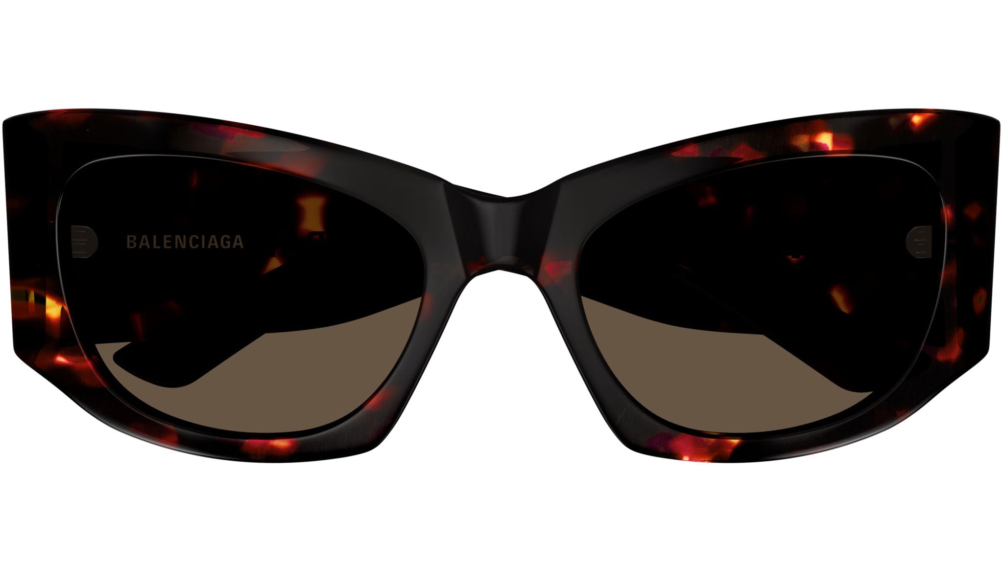 Occhiali da sole BALENCIAGA BB0327S Shiny reddish dark havana