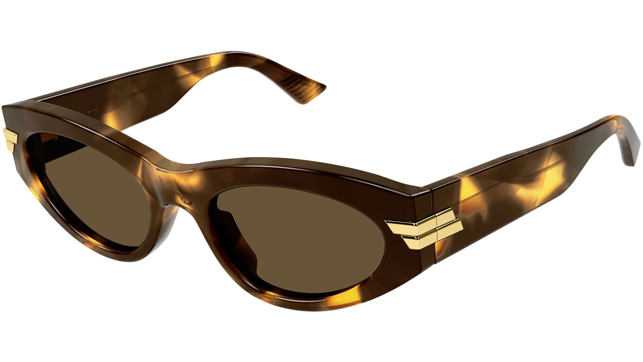 Occhiali da sole BOTTEGA VENETA BV1189S Shiny macro squared spotted havana