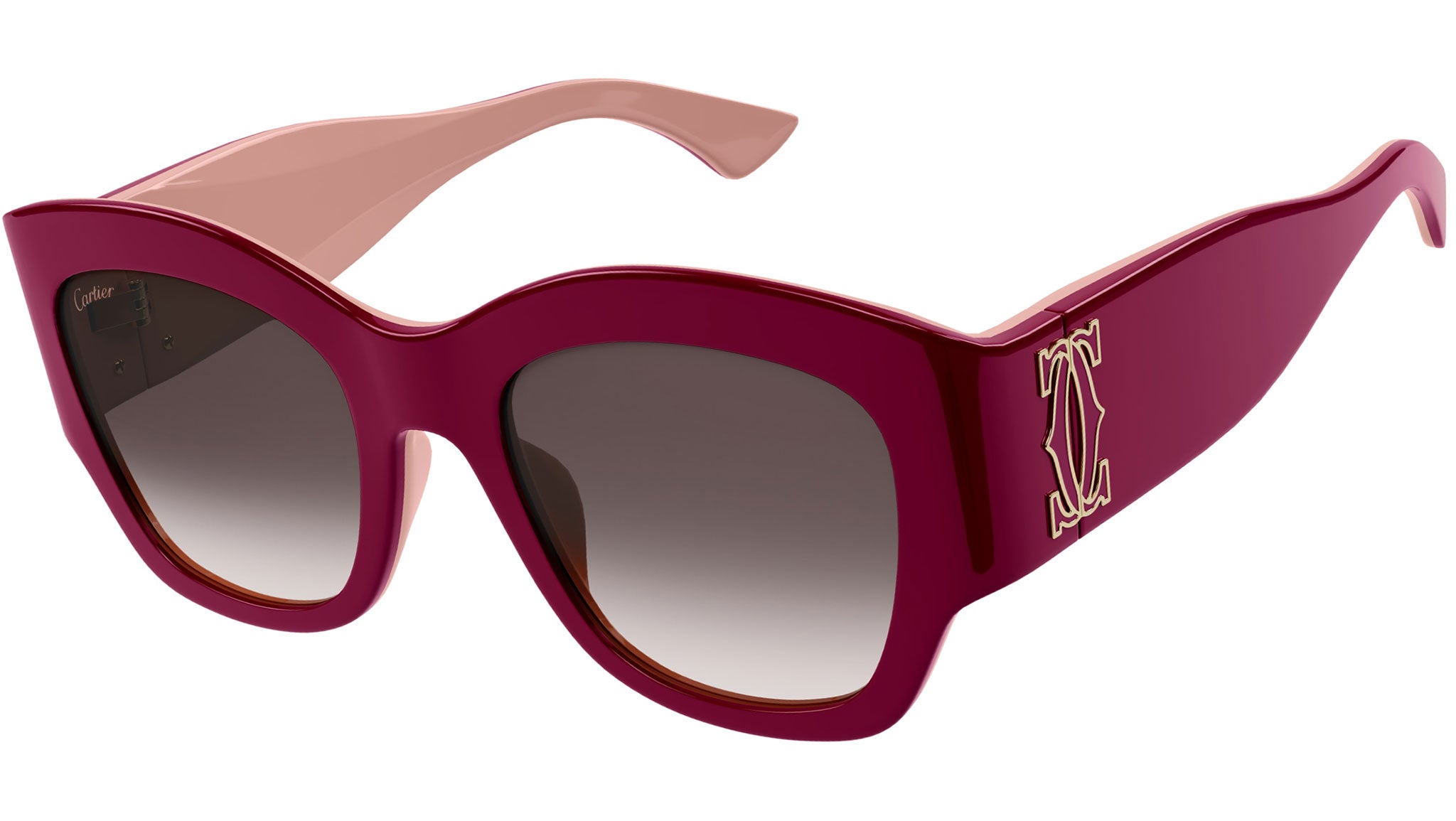 Occhiali da sole CARTIER CT0304S Bilayer bordeaux and nude