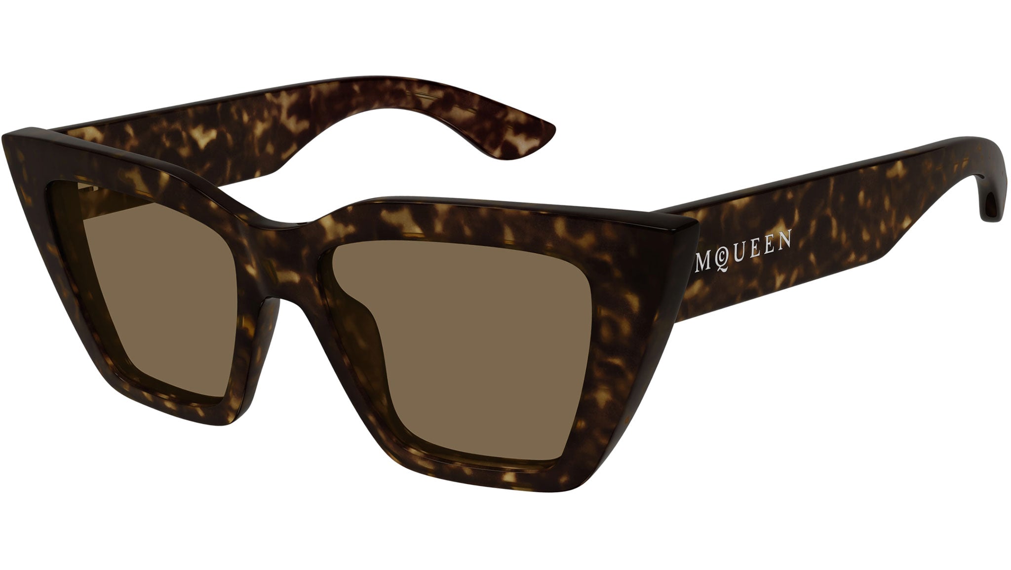 Occhiali da sole ALEXANDER MCQUEEN AM0507S Shiny dark havana