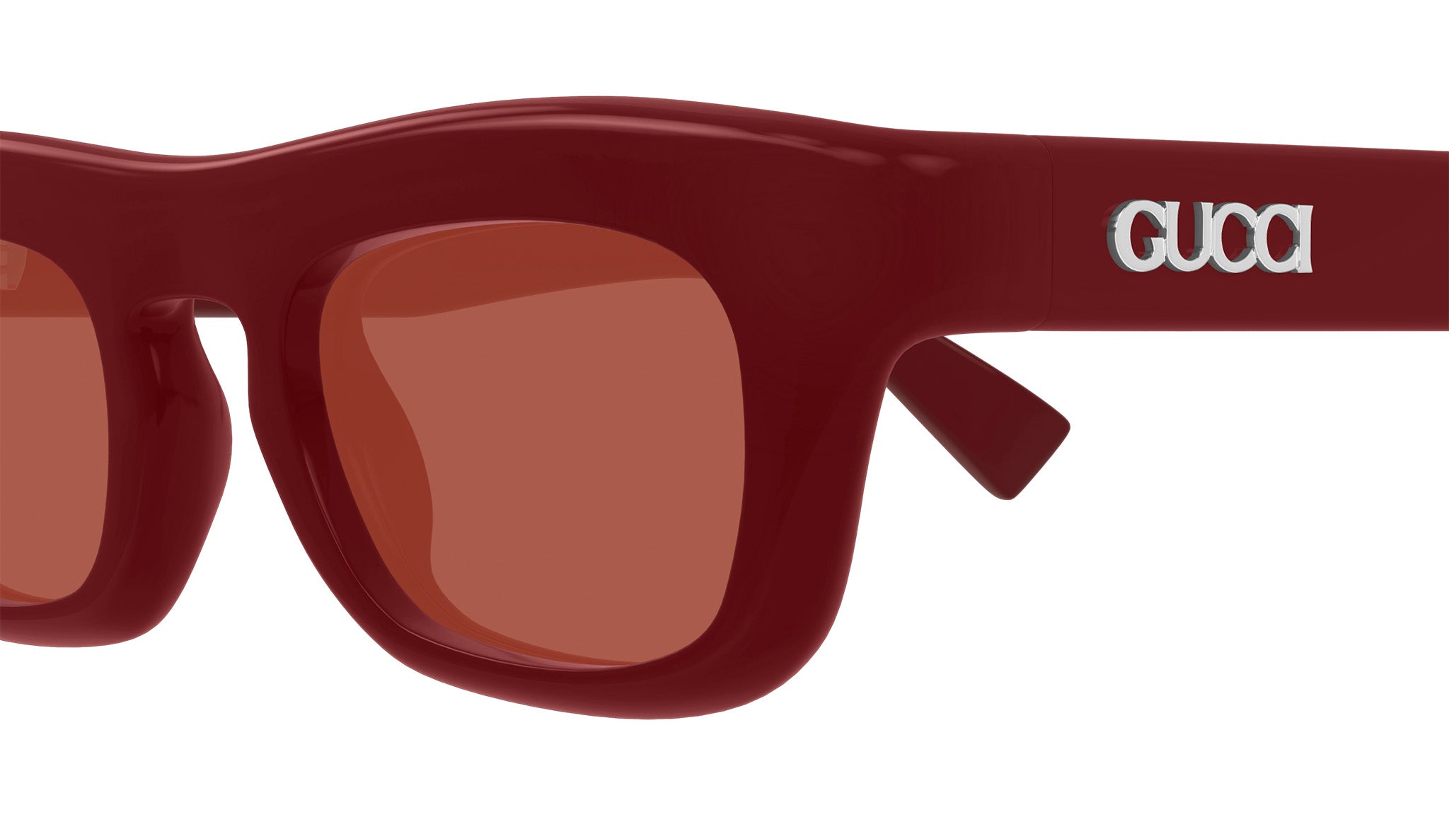 Occhiali da sole GUCCI GG1777S Shiny solid burgundy