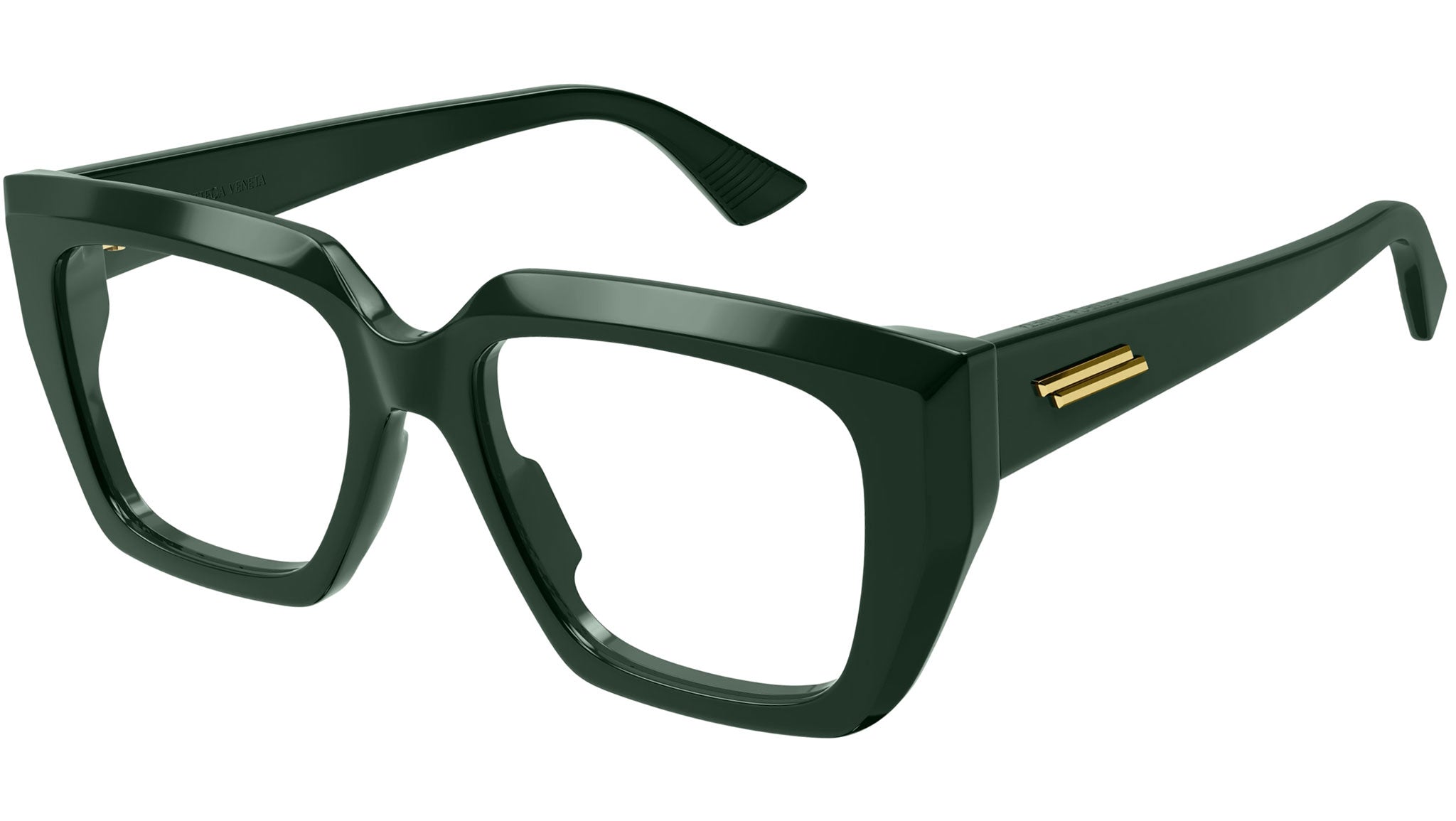 Occhiali da vista BOTTEGA VENETA BV1032O Shiny solid dark green