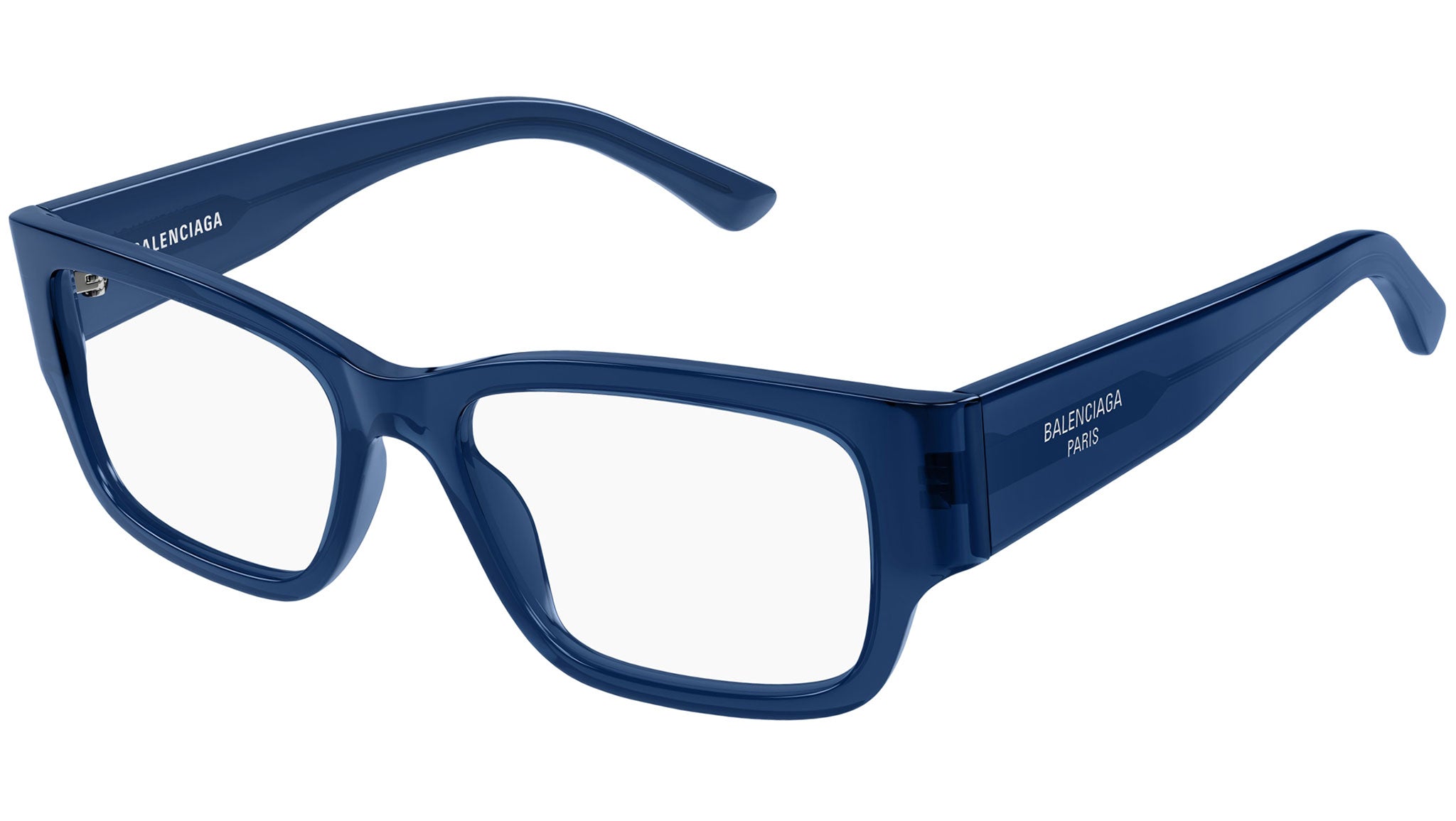 Occhiali da vista BALENCIAGA BB0371O Shiny transparent dark blue