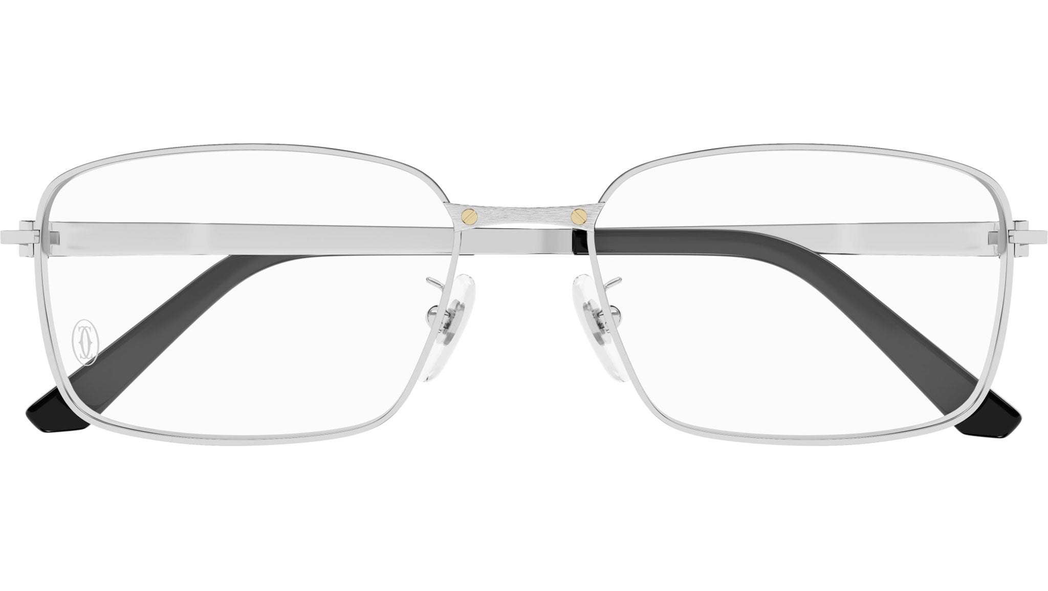 Occhiali da vista CARTIER CT0555OA Smooth and brushed platinum finish